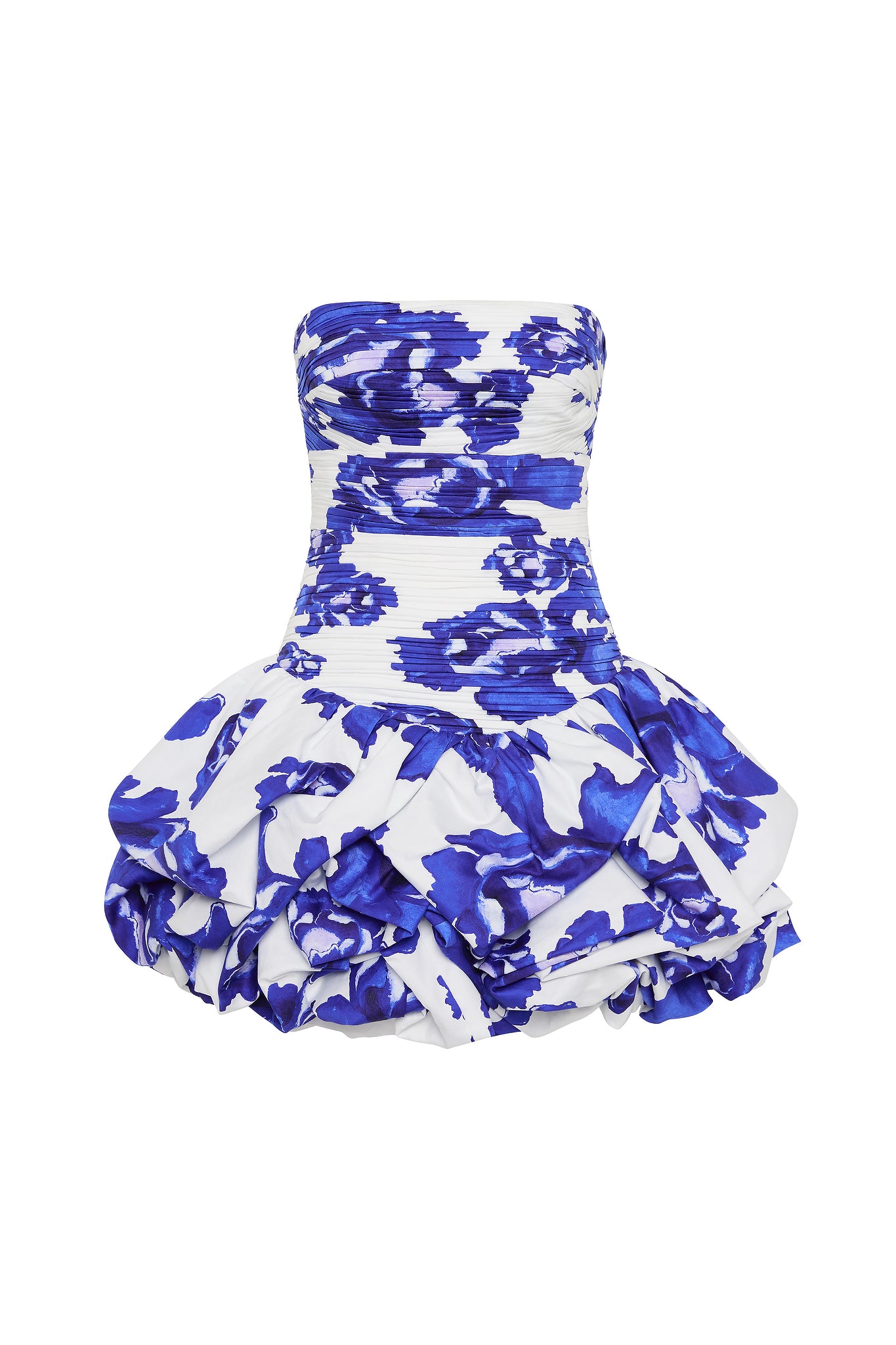 Violette Bubble Hem Mini Dress-BOLDLY BLOOMING COBALT / 10 Violette Bubble Hem Mini Dress-BOLDLY BLOOMING COBALT / 10