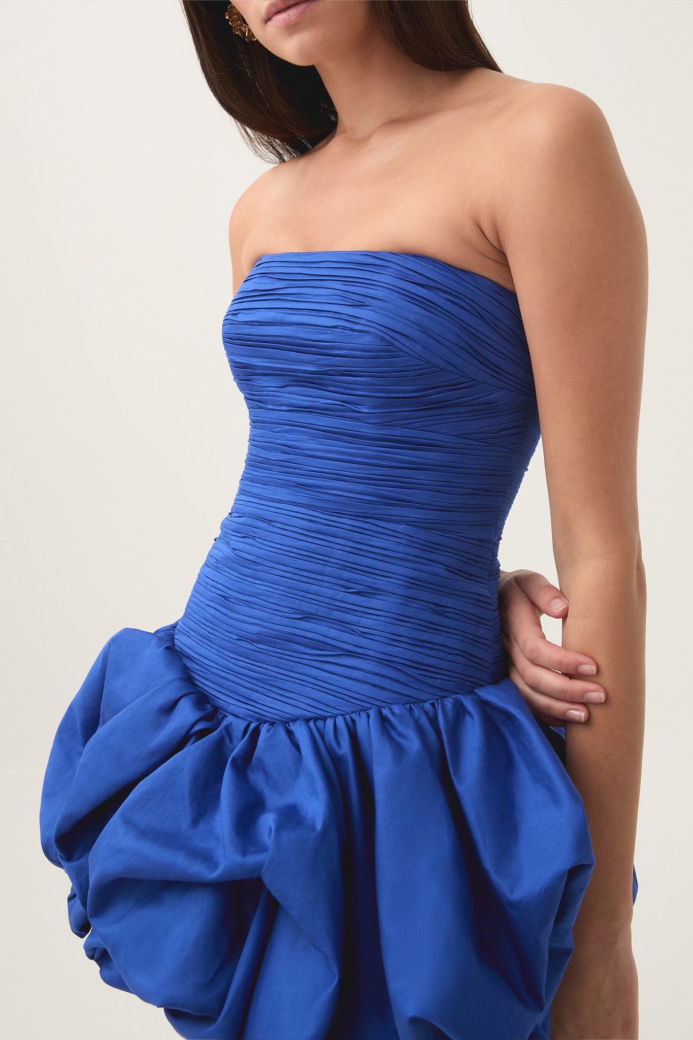 Violette Bubble Hem Mini Dress | Cobalt | Aje Aje International Violette Bubble Hem Mini Dress | Cobalt | Aje Aje International