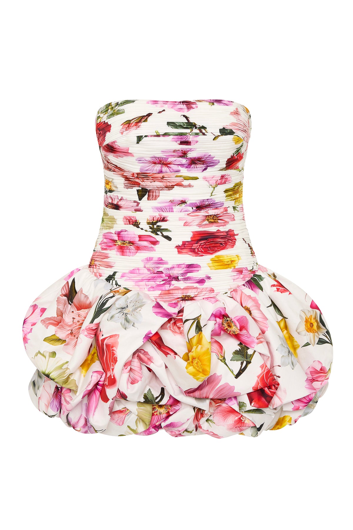 Viole Embroidered Floral Cotton A-Line Mini Dress main image 1
