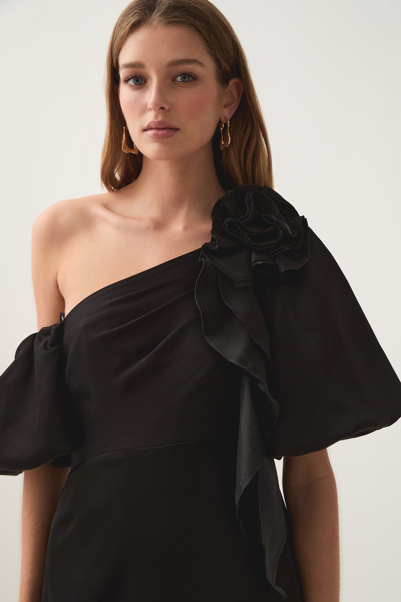 aje magnetic draped midi dress Buy Aje Black Magnetic Draped Midi Dress For Women Online