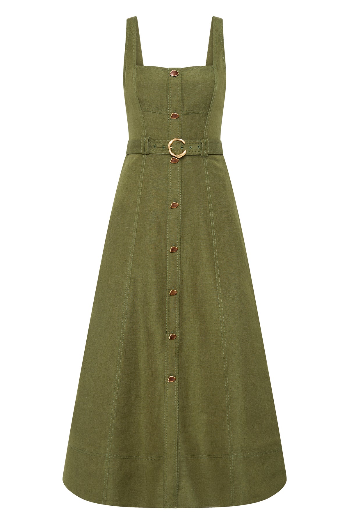 aje concept dress green Axle Utility Midi | Palm RESTOCKED