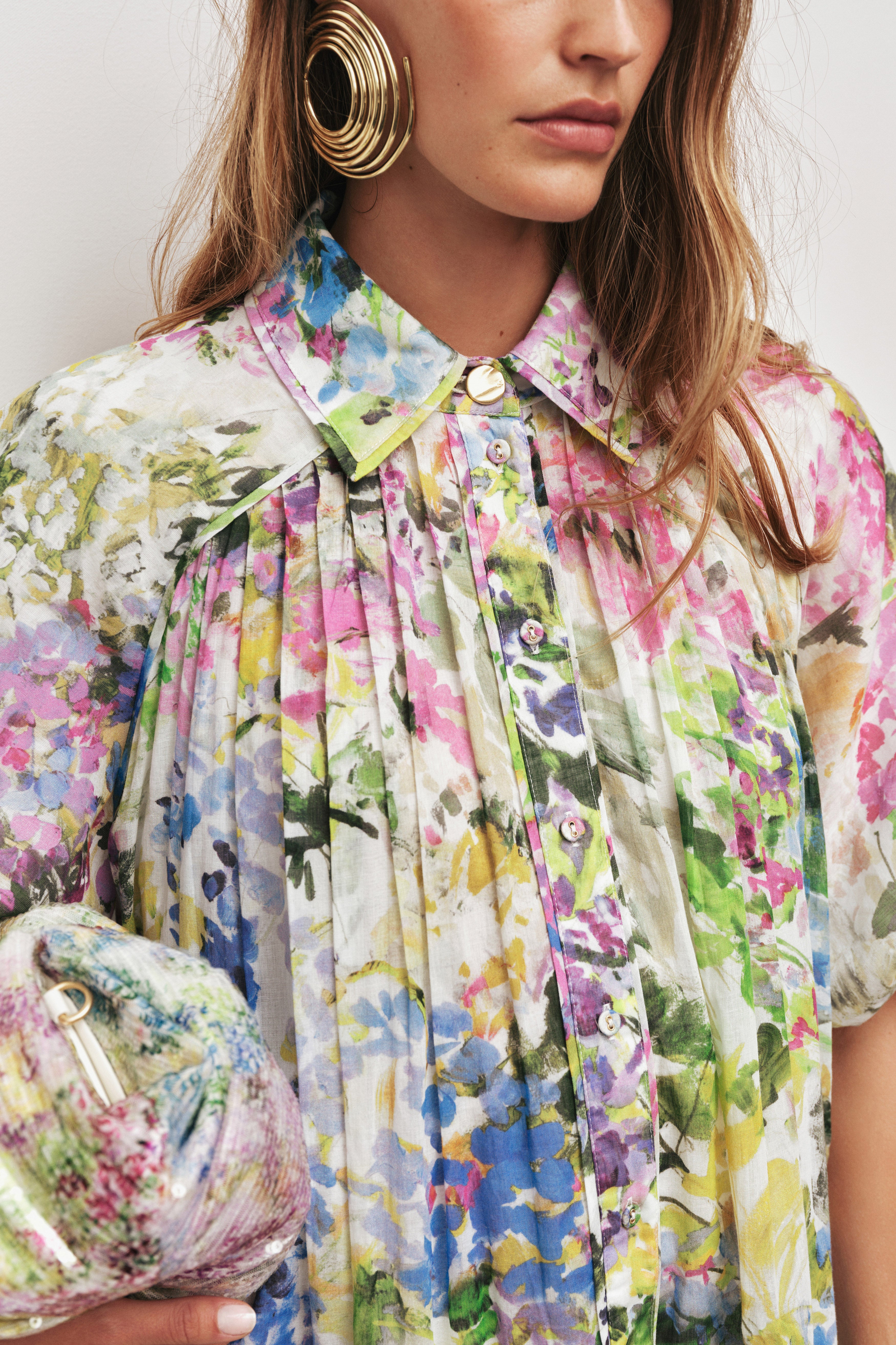 navy blue kitchen dresser Anthea Mini Smock Dress | Lavandula