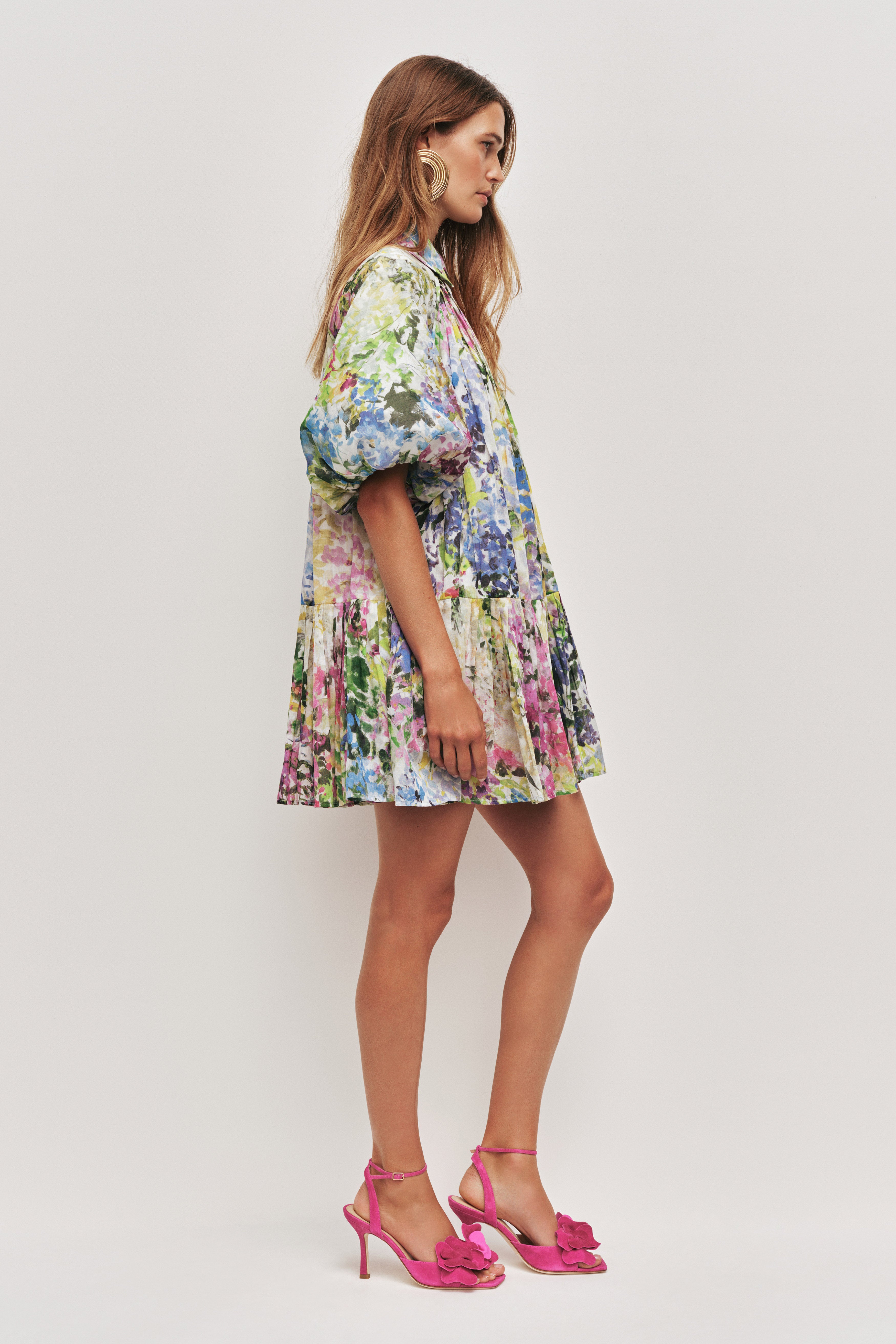 Anthea Mini Smock Dress | Lavandula