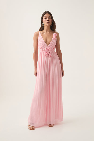 chinese dress ladies Mercurial Maxi Dress-PINK QUARTZ / 4