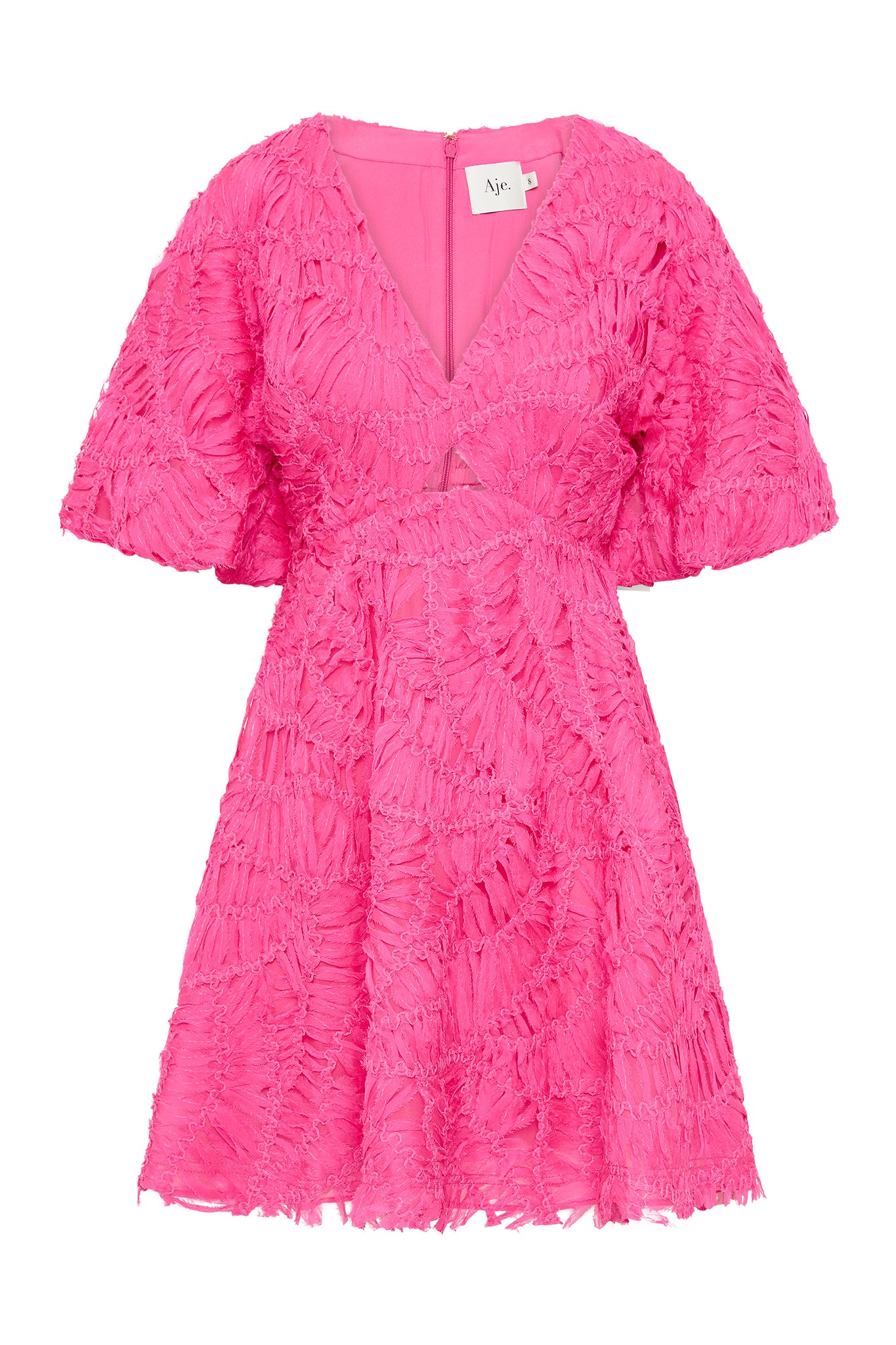 aje florential mini swing dress Aje Florential Mini Short Sleeve Swing Dress