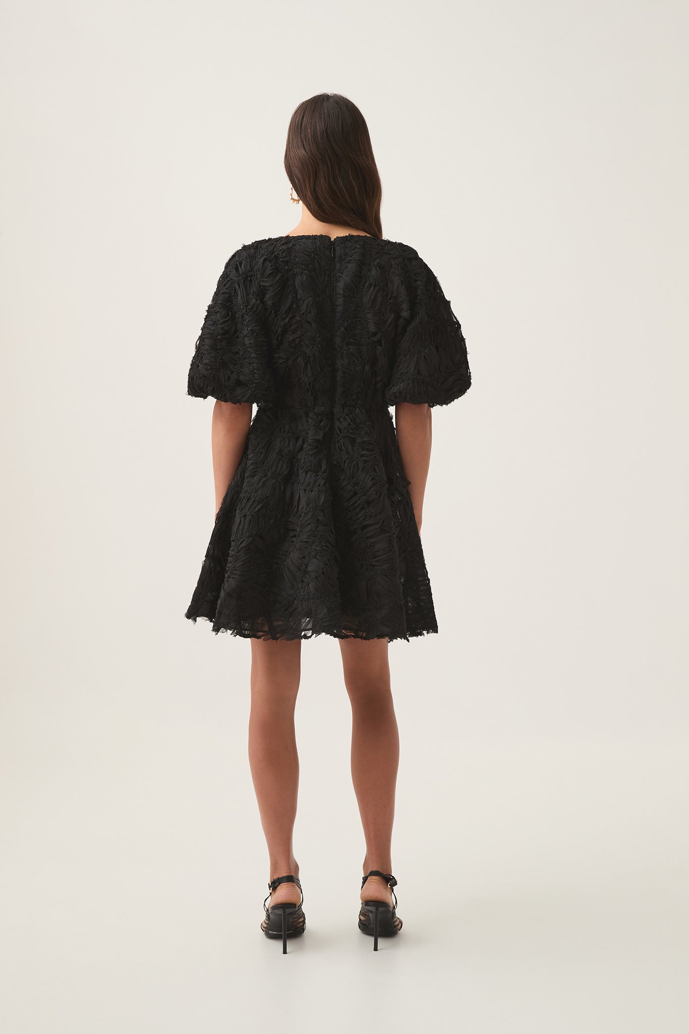 aje florential mini swing dress Florential Mini Swing Dress | Black