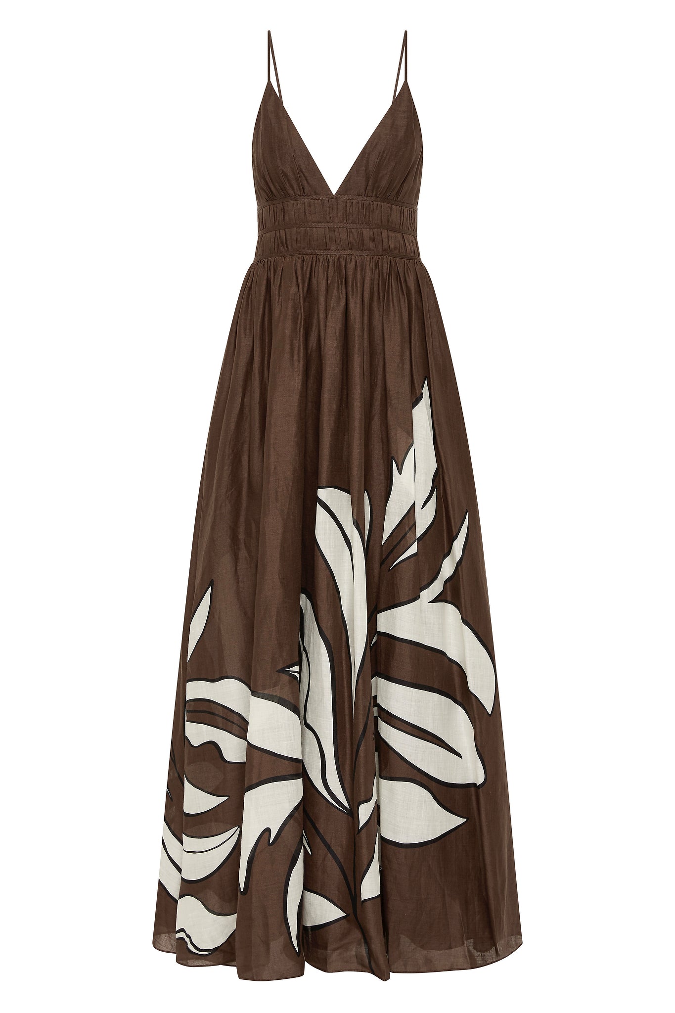 aje planetary maxi dress Aje Planetary Maxi Dress in Abstract Fern Passion
