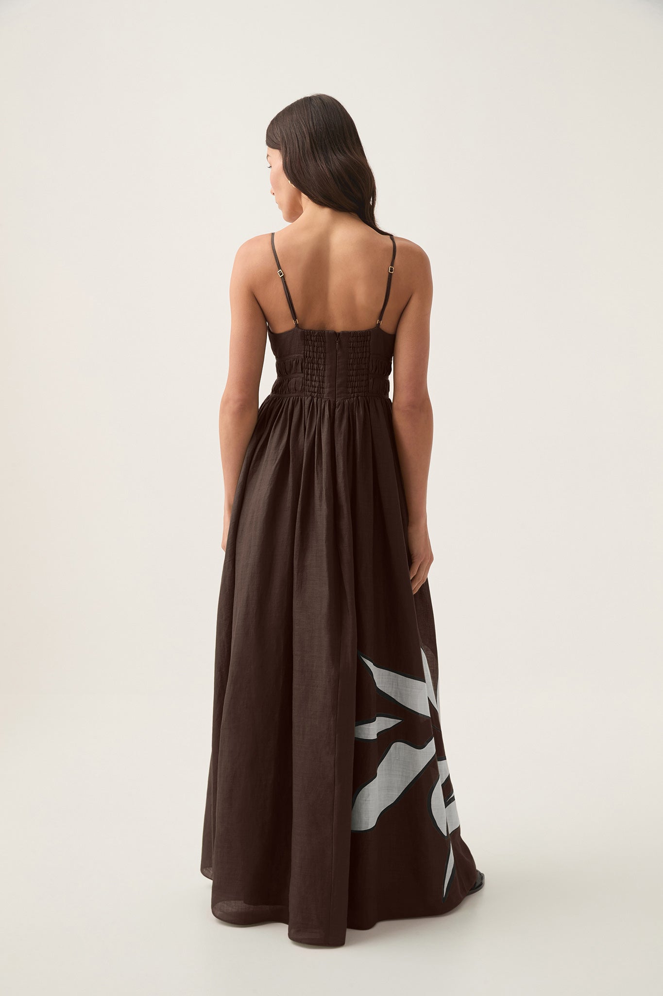 aje planetary maxi dress Aje - Planetary Maxi Dress In Abstract Fern