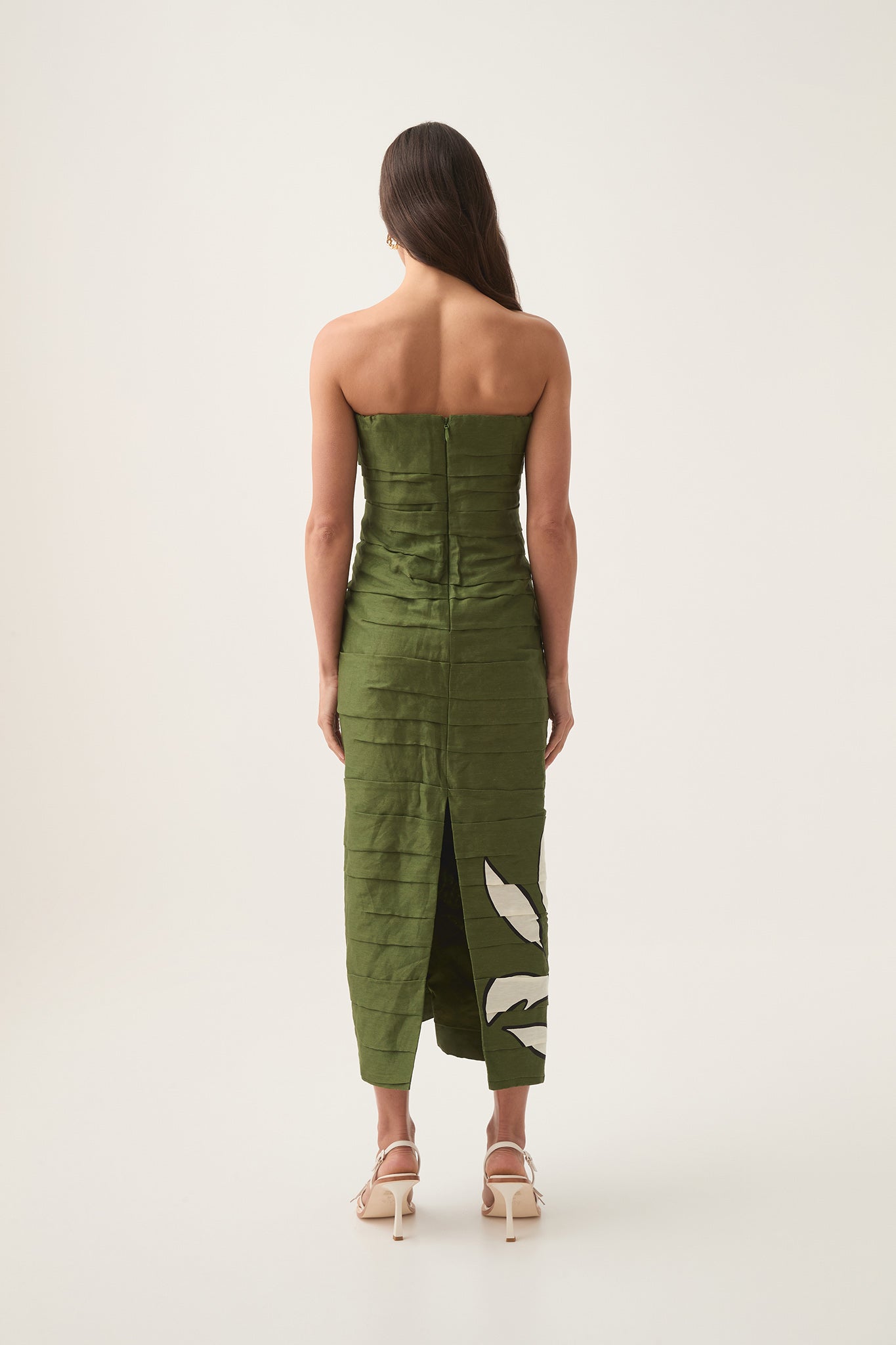 aje jasmine midi dress Aje Jasmine midi dress in Abstract Fern Size 10