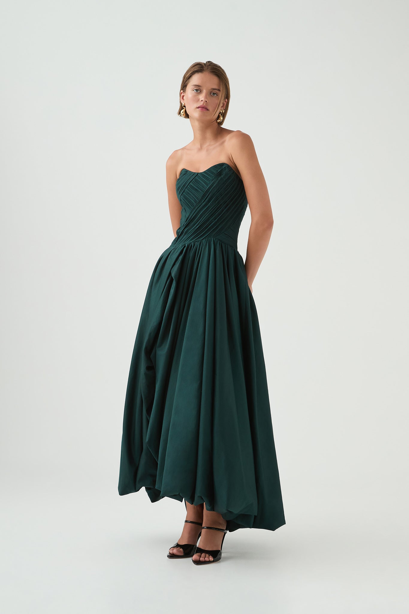 Spatial Maxi Dress-BONSAI GREEN / 4 Spatial Maxi Dress-BONSAI GREEN / 4
