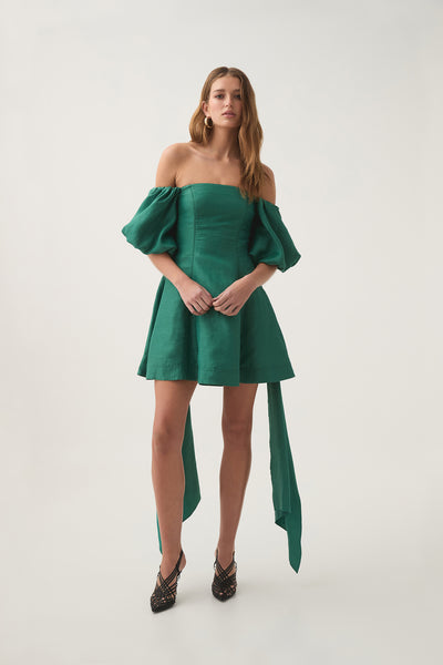 Incarnation Mini Dress-EMERALD / 4
