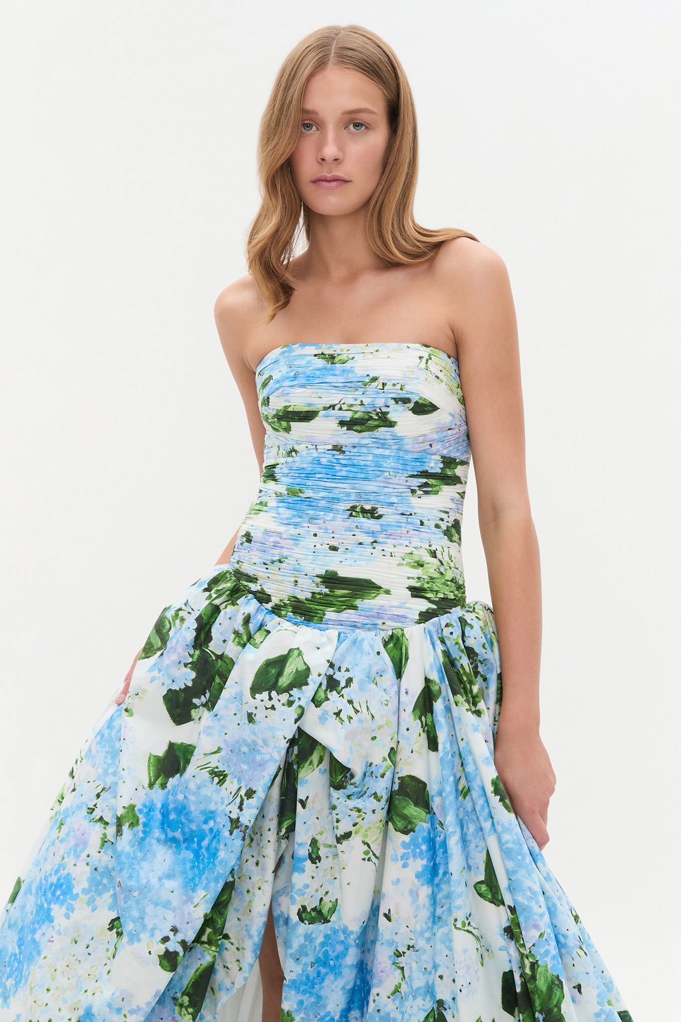 aje georgia maxi dress Behold Maxi Dress-BLUE HYDRANGEA / 16