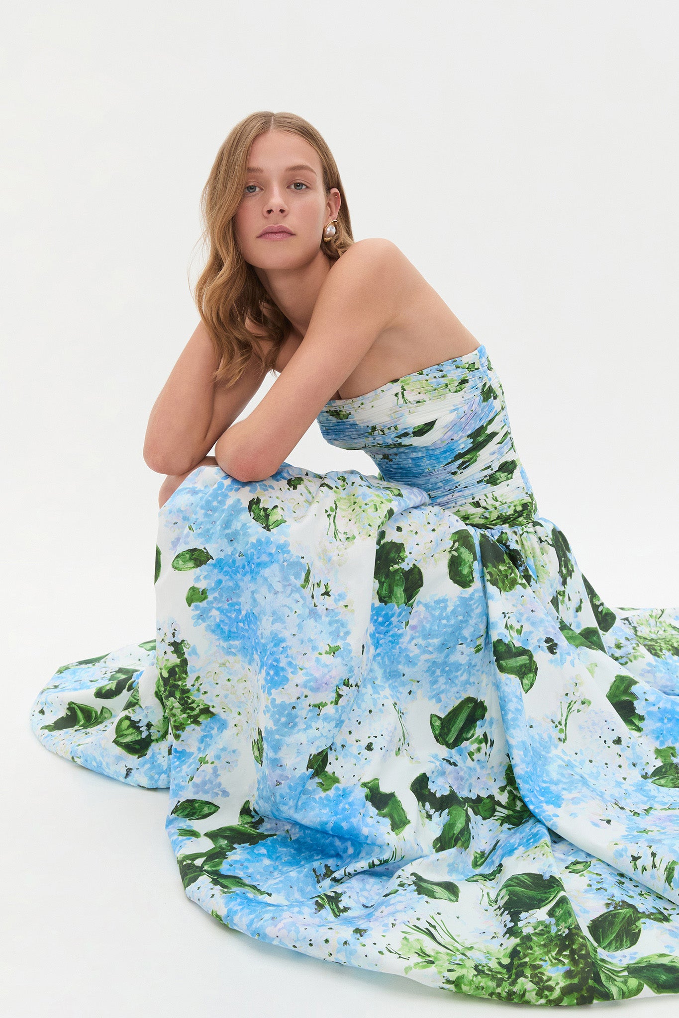 Behold Maxi Dress | Blue Hydrangea | Aje Aje International Behold Maxi Dress | Blue Hydrangea | Aje Aje International