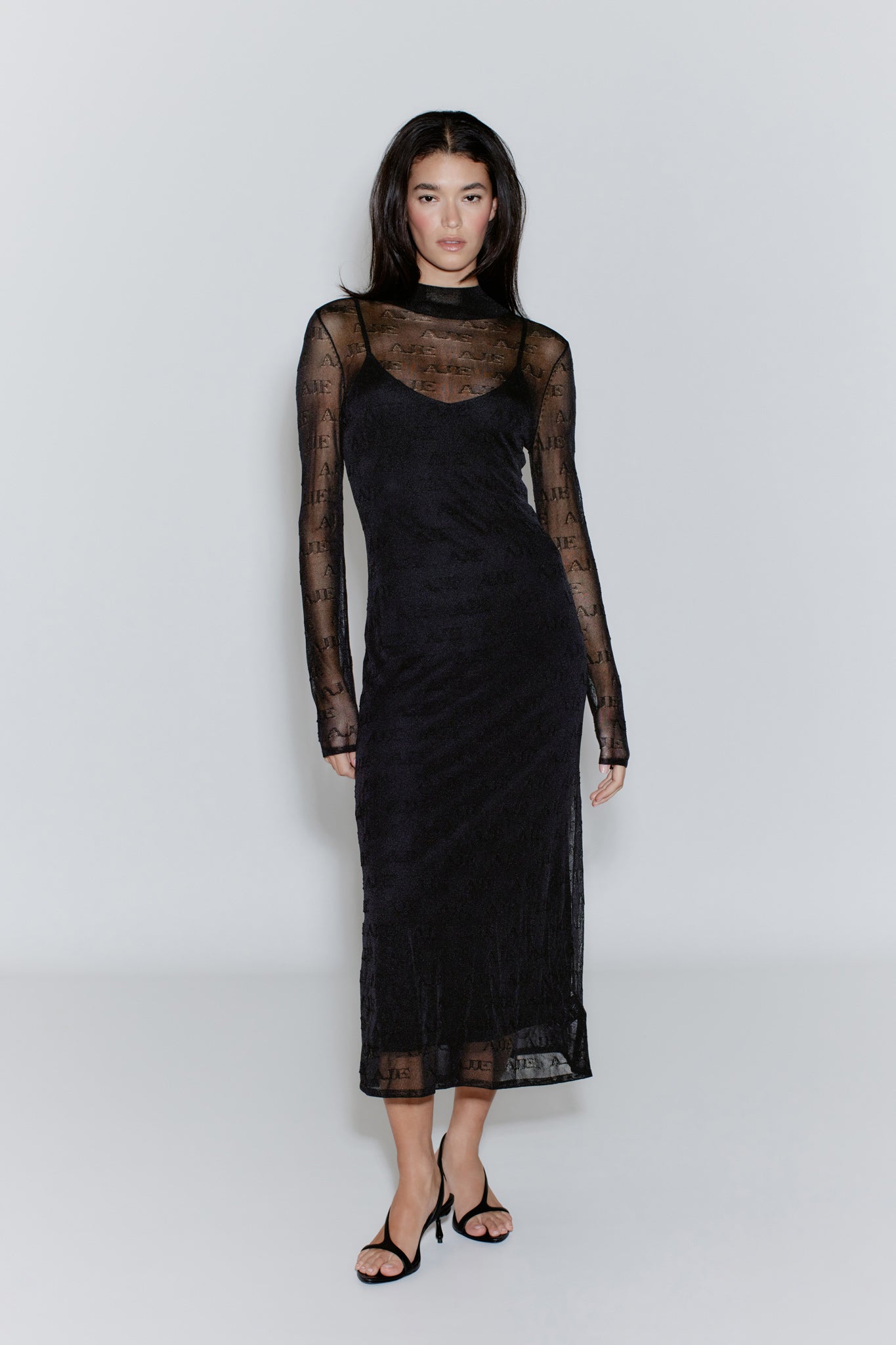 Metaphor Logo Knit Dress | Black | Aje – Aje ROW