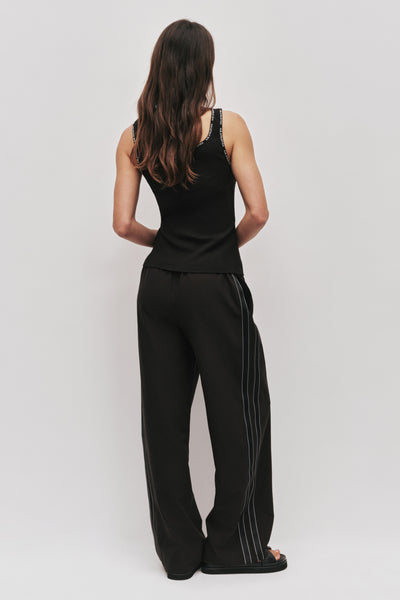 Logo Elastic Pant 513 | Black | AJE ATHLETICA – Aje ROW