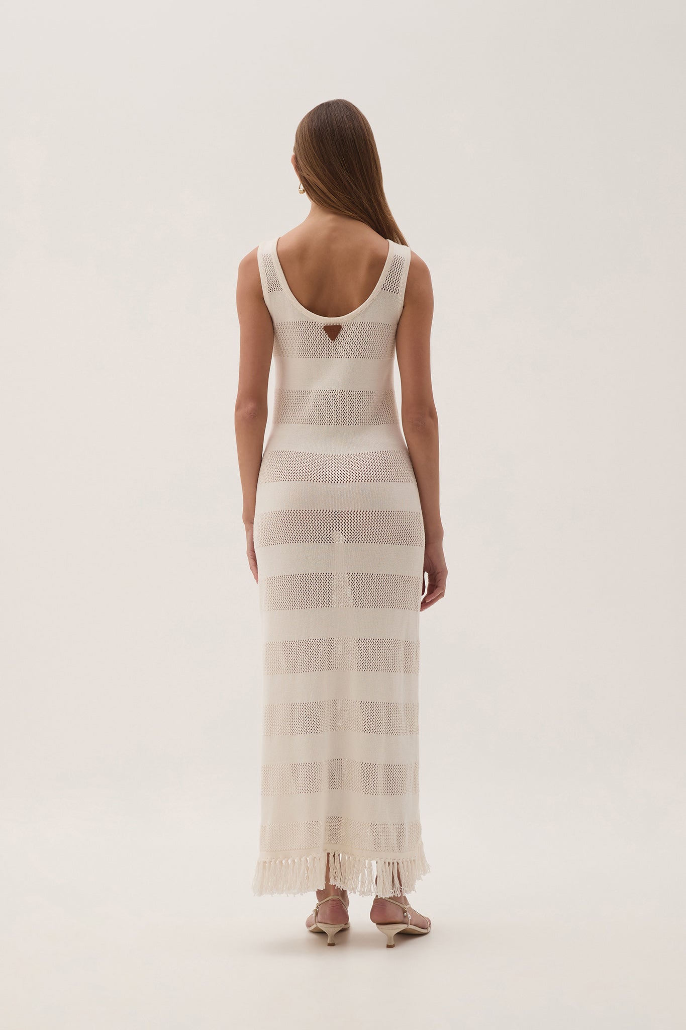 Bather Open Knit Dress-IVORY / 4