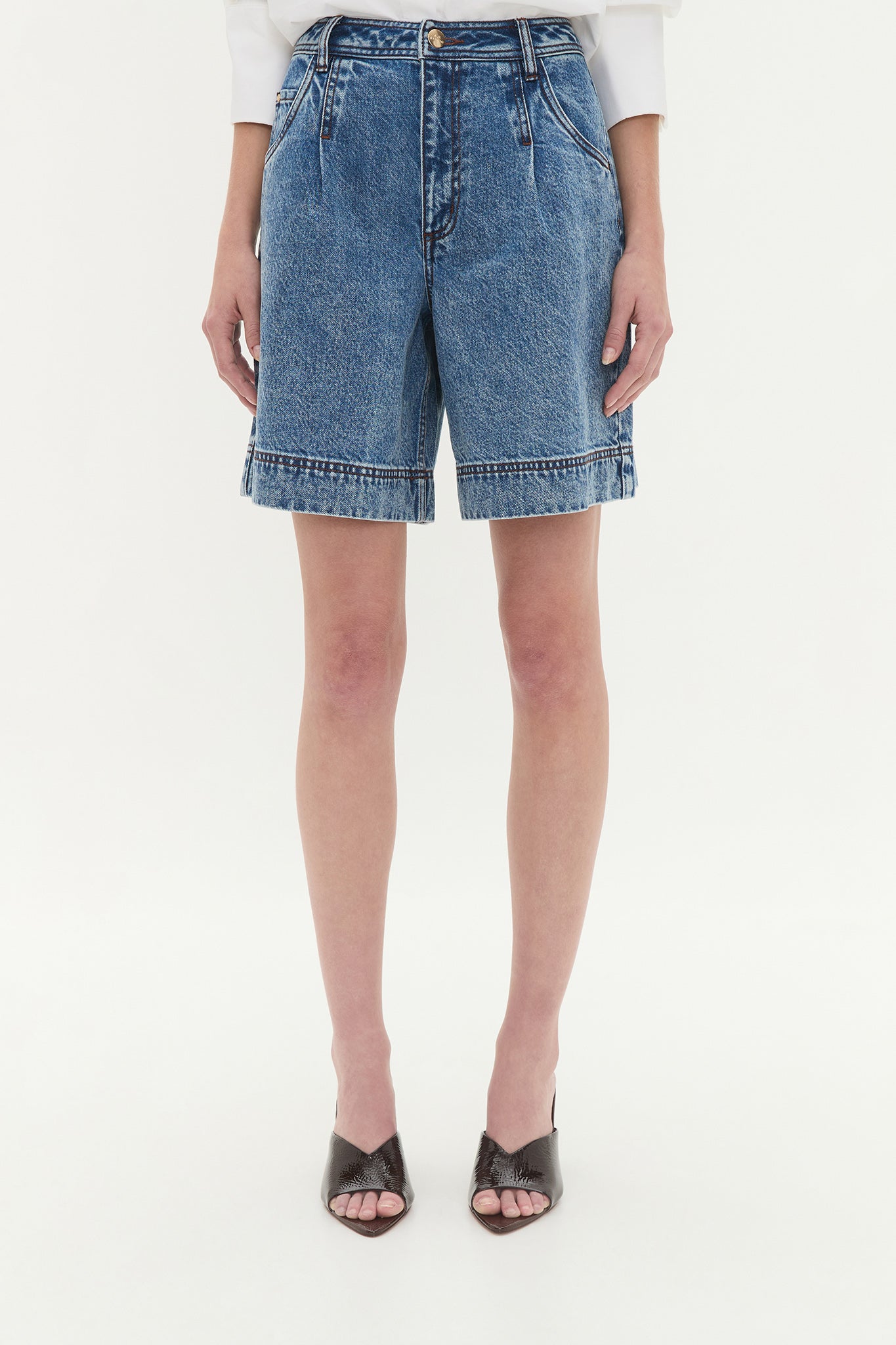 Flynn Longline Denim Short