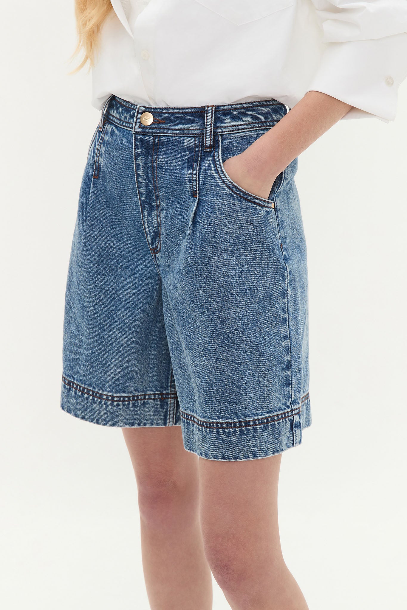 Flynn Longline Denim Short