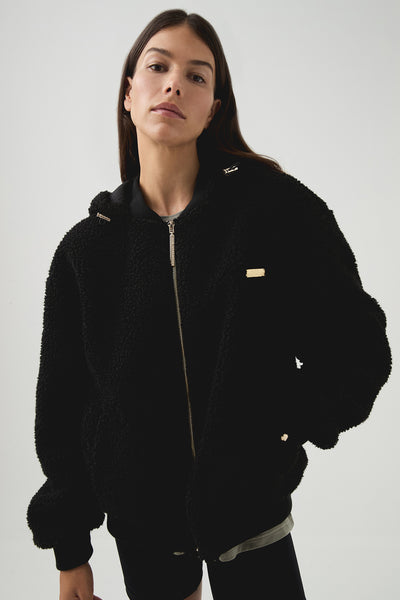 Sherpa Bomber Jacket 769 | Black | Aje Athletica – Aje International