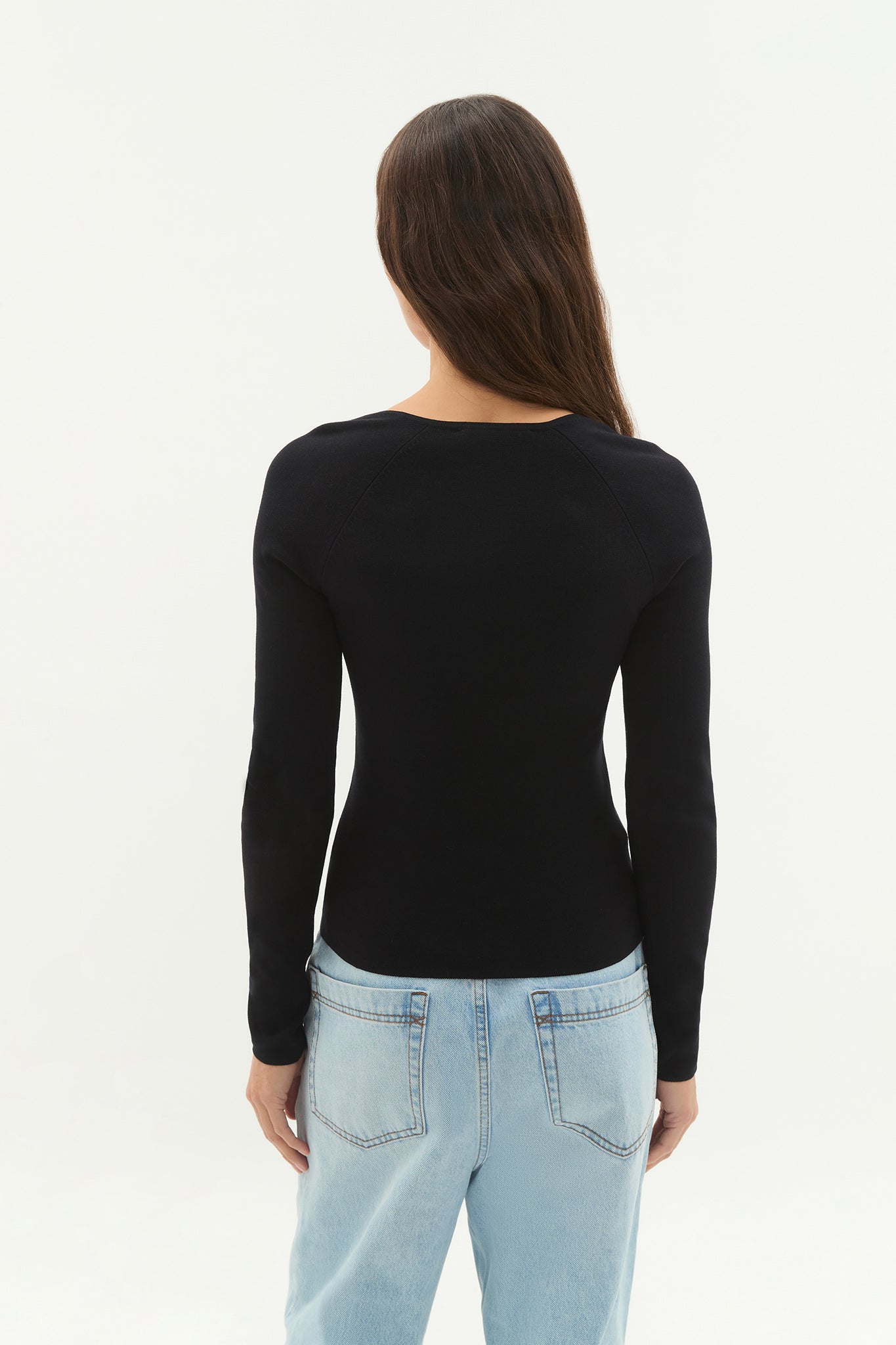 Core Knit Logo Ls Top