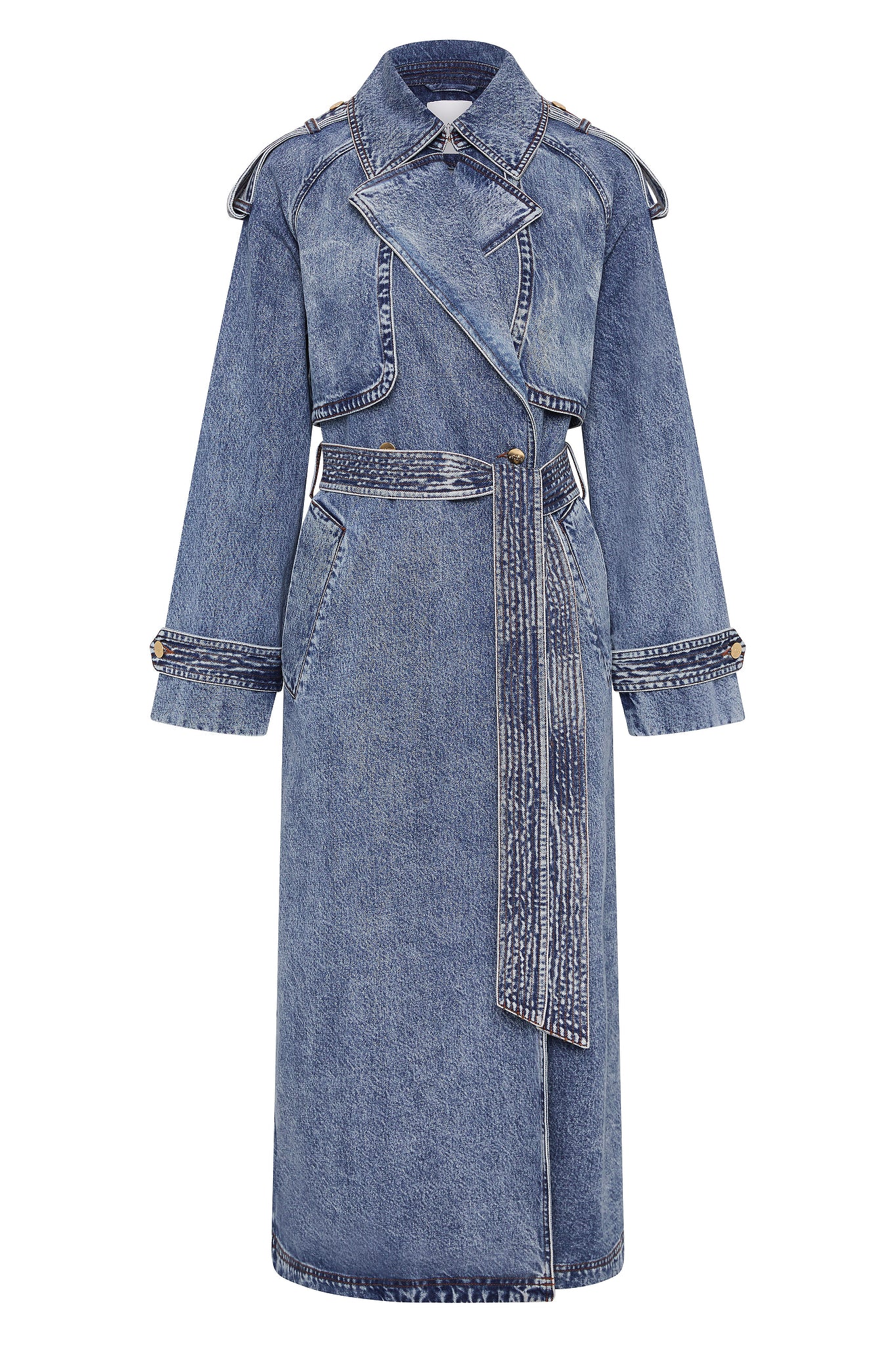 Blues Denim Trench