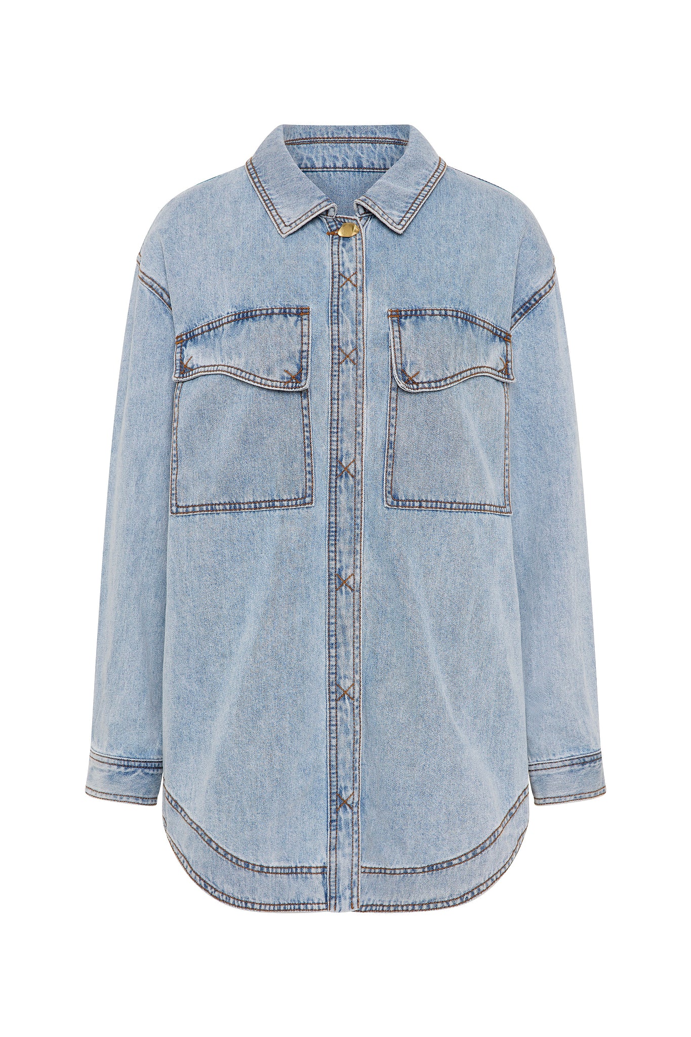 aje ray denim dress Ray Denim Midi Dress-SEA SPRAY WASH / 4