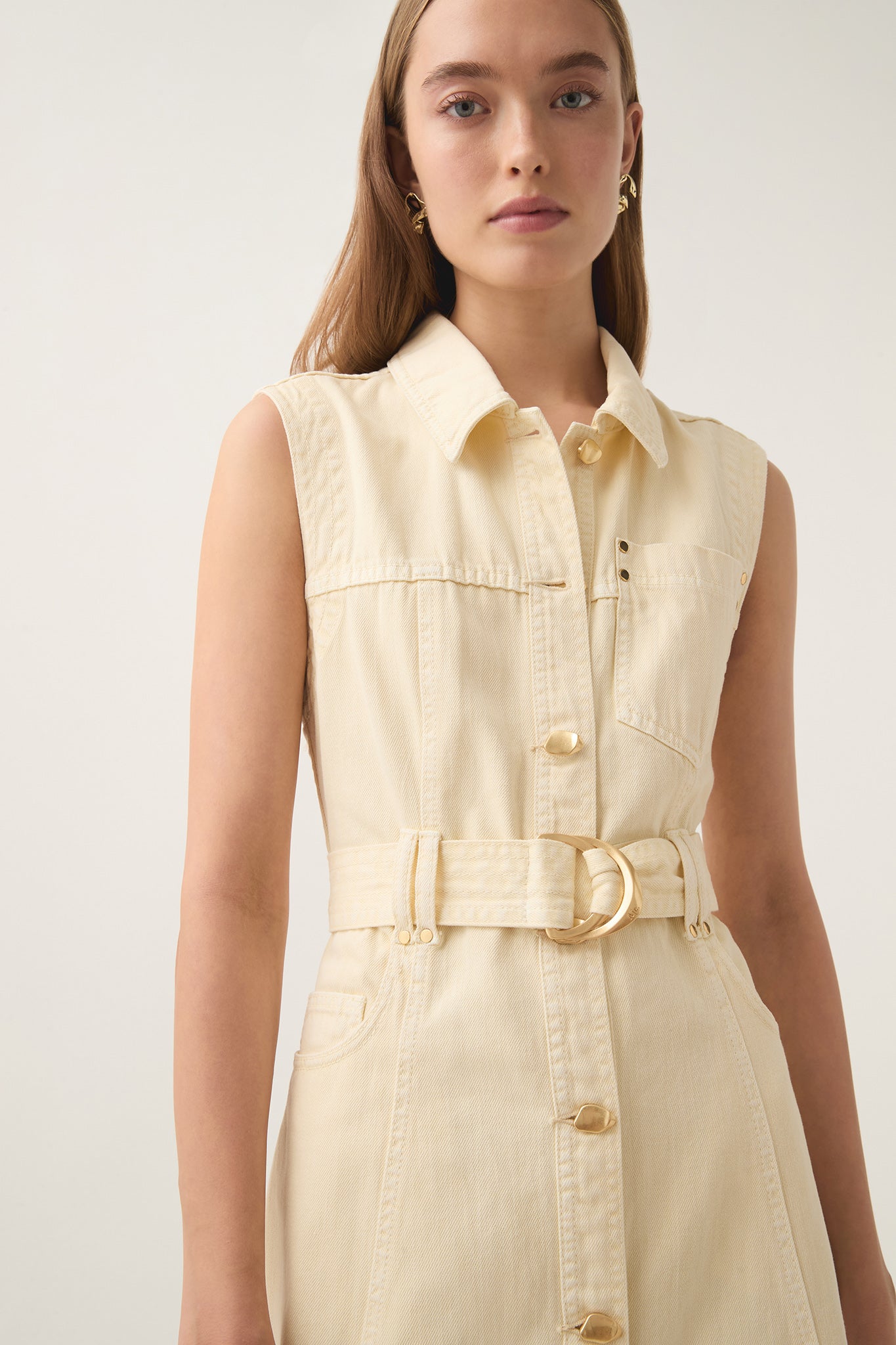 ray denim midi dress Ray Denim Mini Dress | Sea Spray Wash
