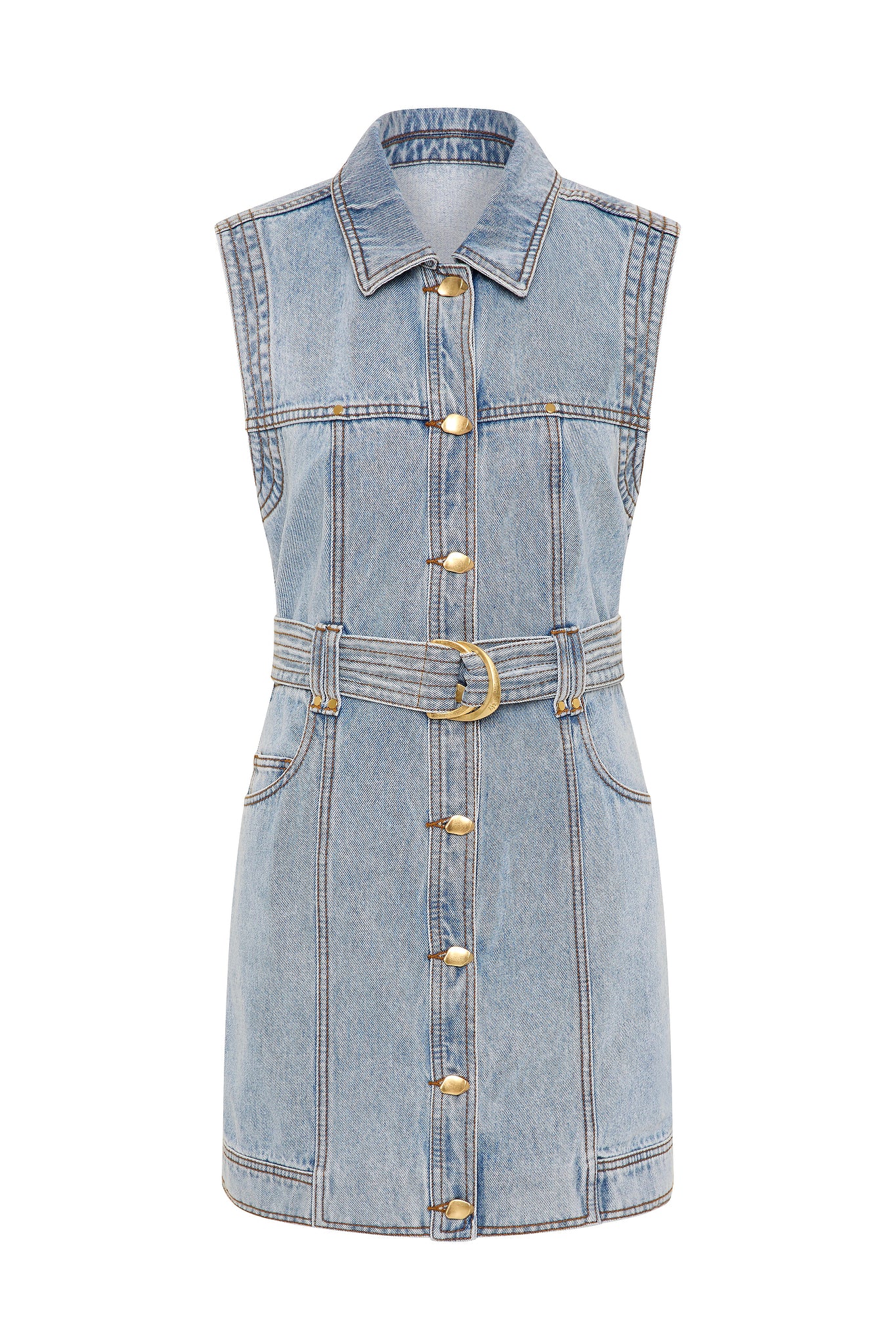 Ray Denim Mini Dress | Sea Spray Wash | Aje Aje International Ray Denim Mini Dress | Sea Spray Wash | Aje Aje International