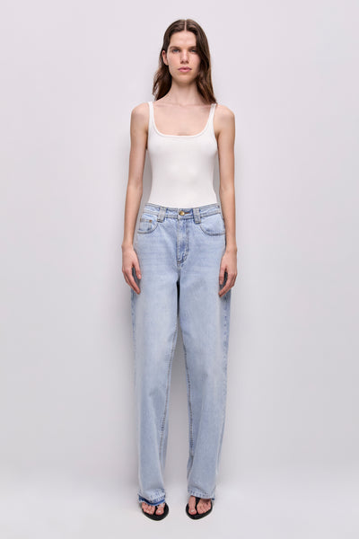 euw ○ wave design knit tank-top / ivory Tank-Top