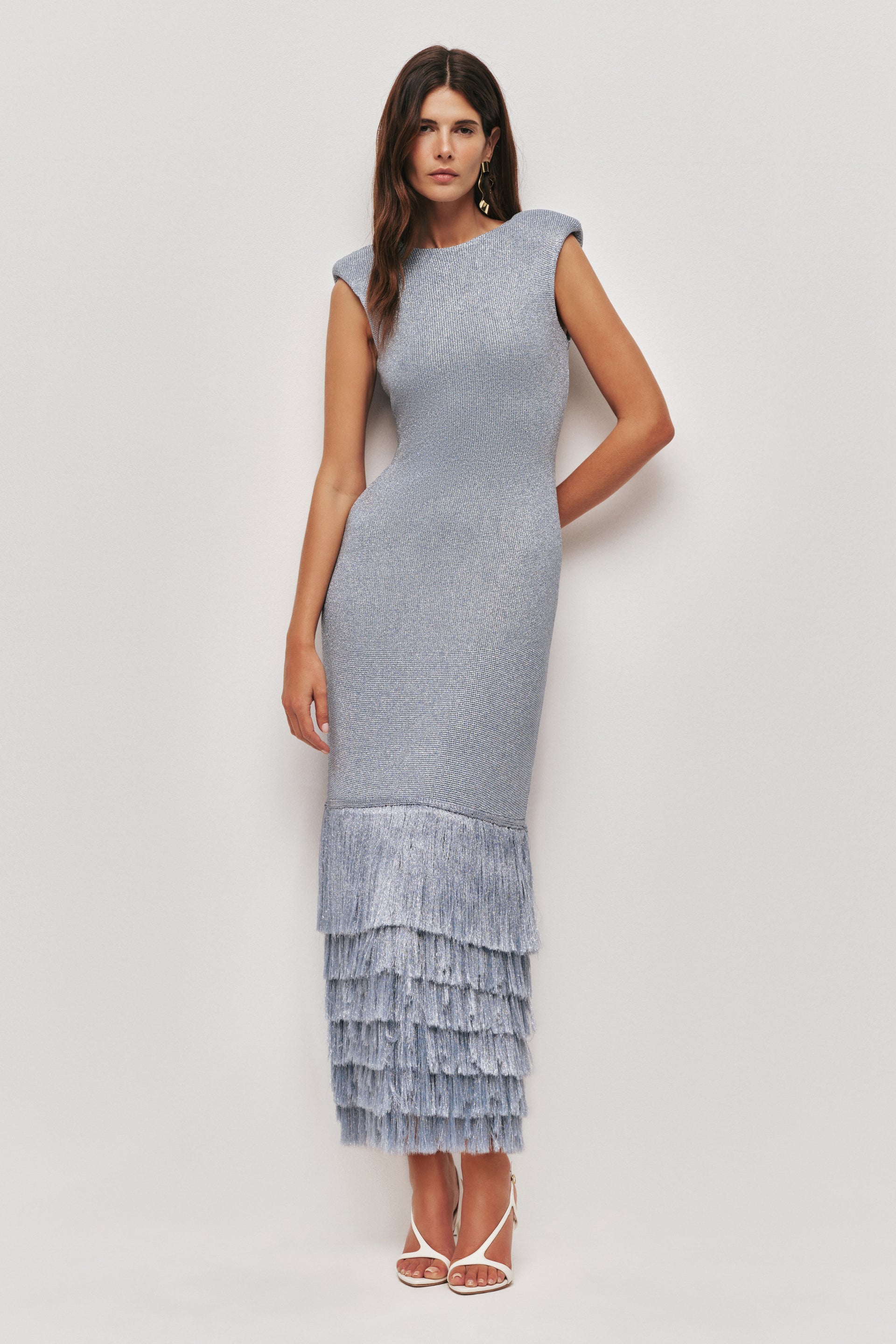 Breeze Knit Midi Dress-PALE BLUE / XXS Breeze Knit Midi Dress-PALE BLUE / XXS