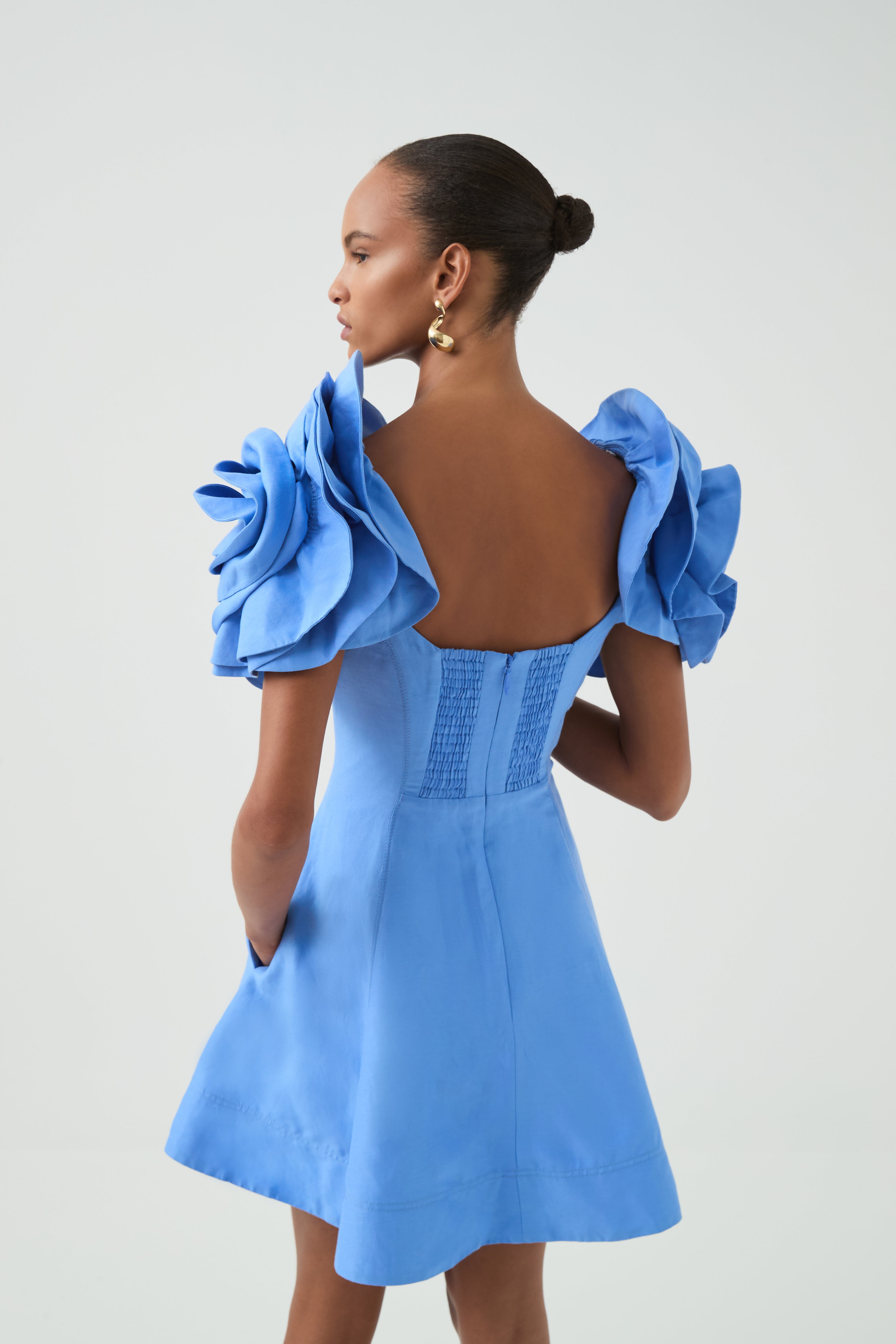 Twyla Mini Dress | Oyster Blue | Aje Aje International Twyla Mini Dress | Oyster Blue | Aje Aje International
