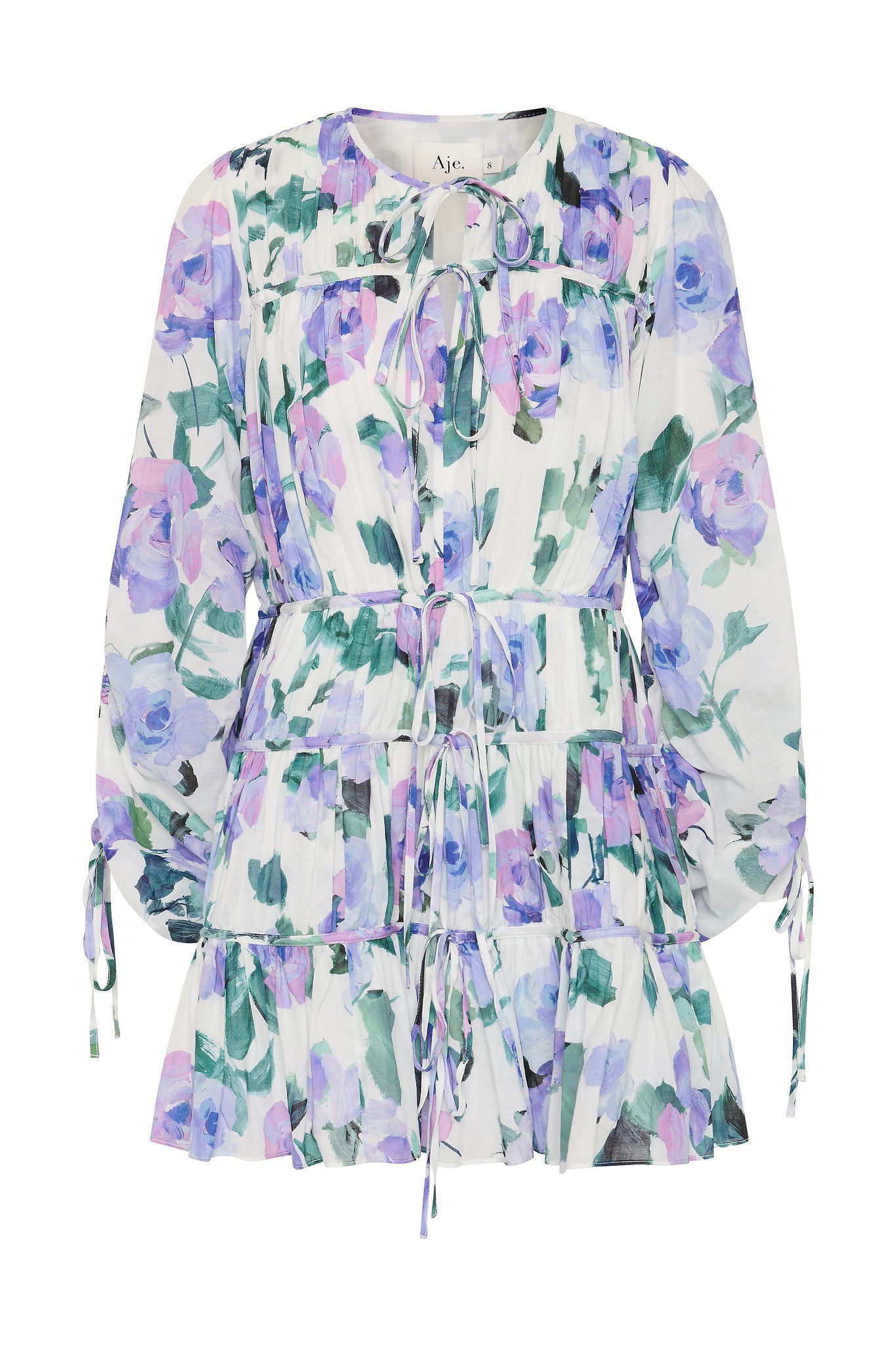 purple aje dress A soft shade of Lilac revives the flowing forms & sculptural twists of our Pandorea Layered Maxi Dress. Discover the best-selling silhouette with Libertine