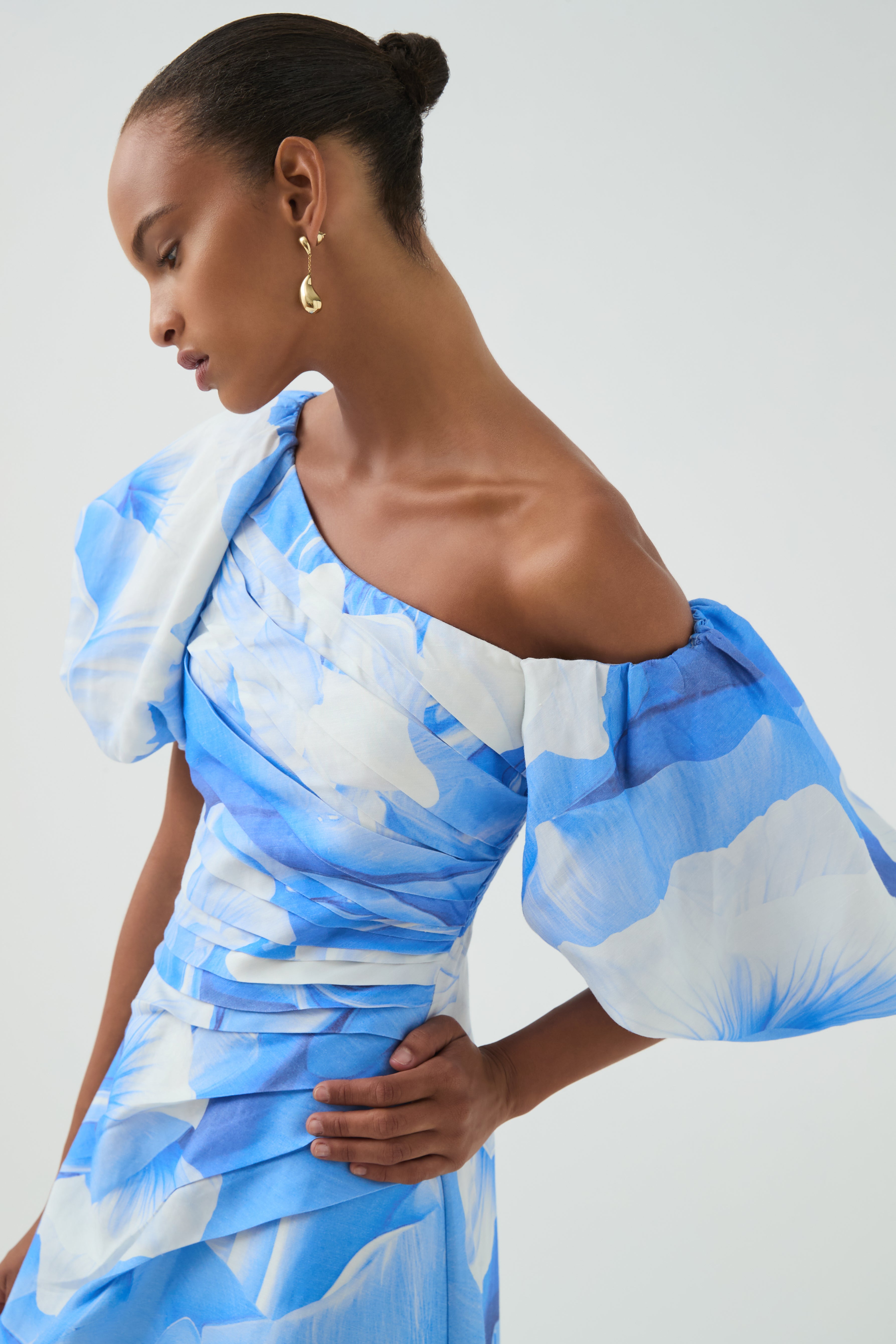 aje ruched dress AJE Fallingwater Ruched Midi. Sizes 6-14
