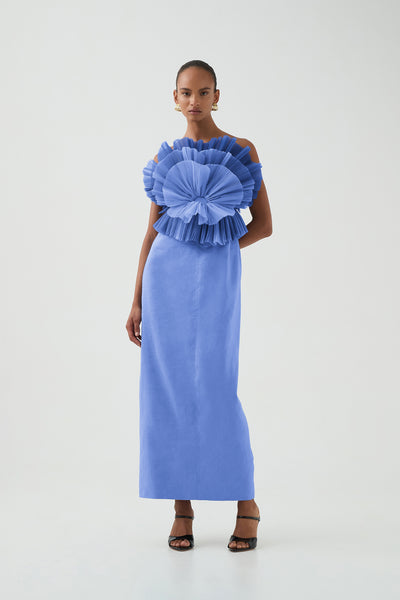 Kira Midi Dress | Ocean Wave | Aje  Aje International