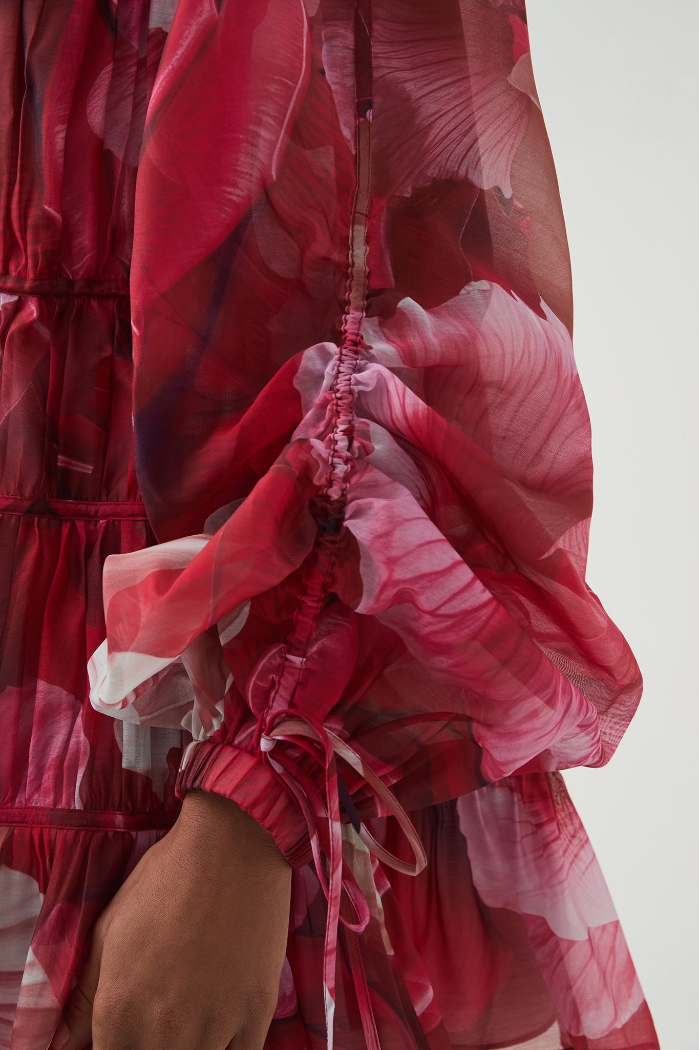aje flora mini dress Aje Flora Mini Dress in Prismatic Floral Red