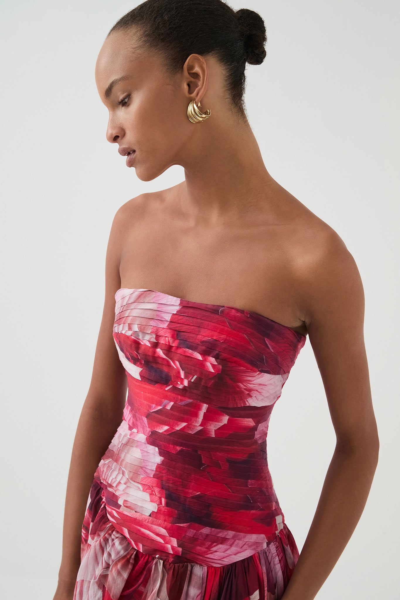 aje pink and red dress Aje Pink Dress