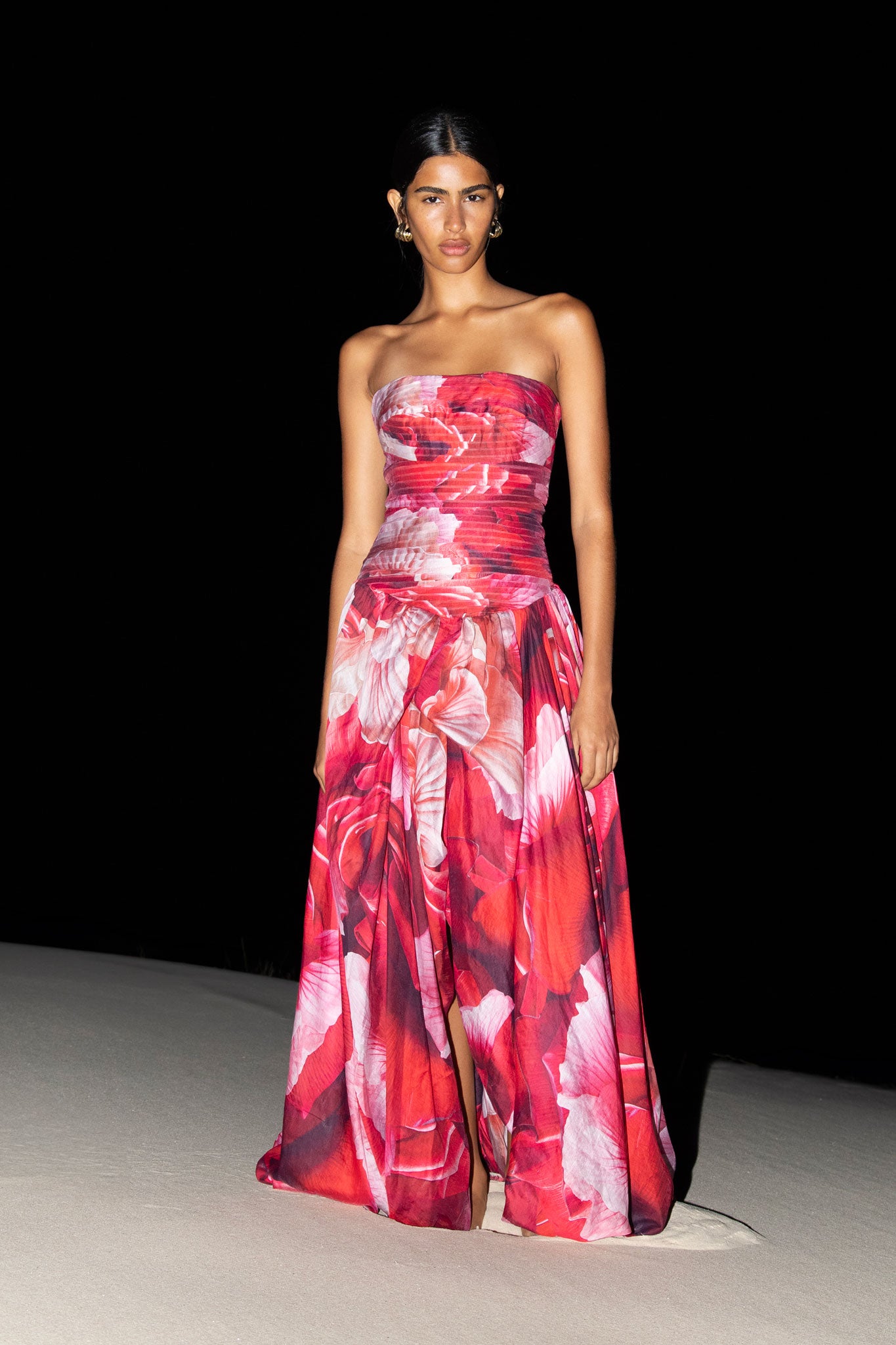 aje pink and red dress Aje signature cut out dress in red and pink. Size