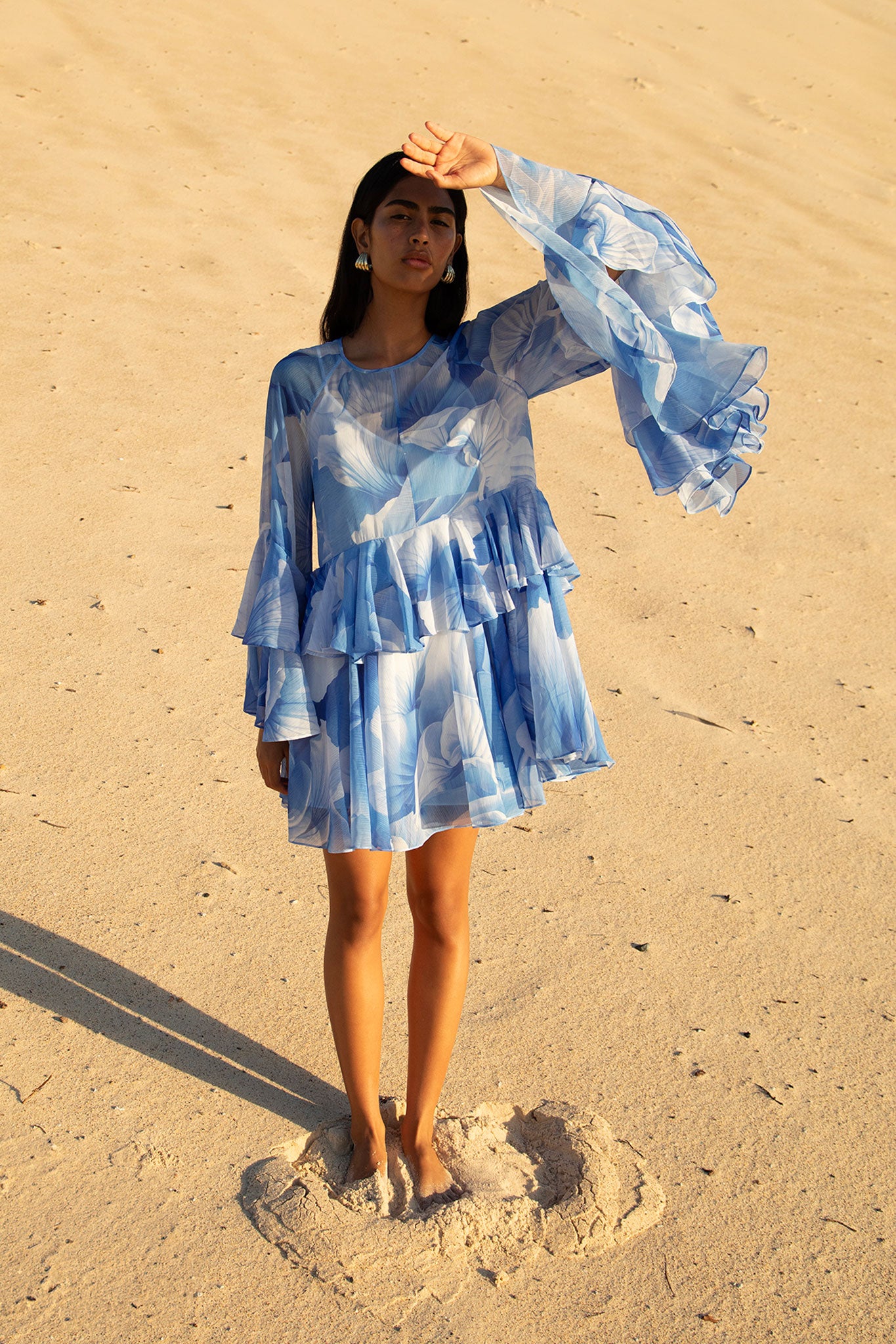 Isabella Mini Dress-PRISMATIC FLORAL BLUE / 4 Isabella Mini Dress-PRISMATIC FLORAL BLUE / 4
