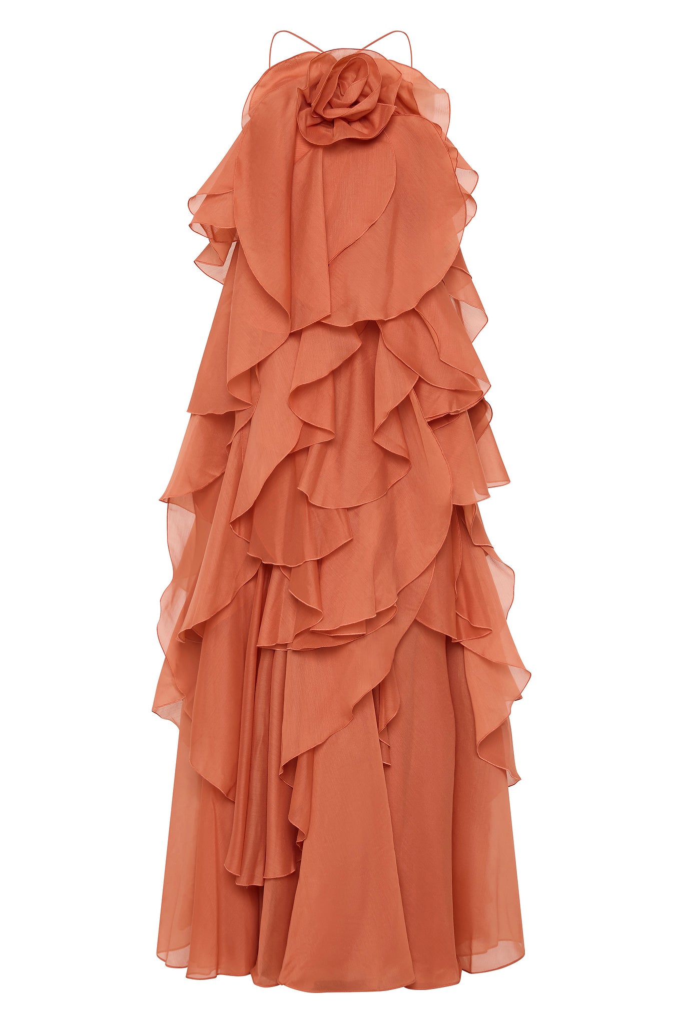 Pandorea Layered Maxi Dress-CORAL CLAY / 4 Pandorea Layered Maxi Dress-CORAL CLAY / 4
