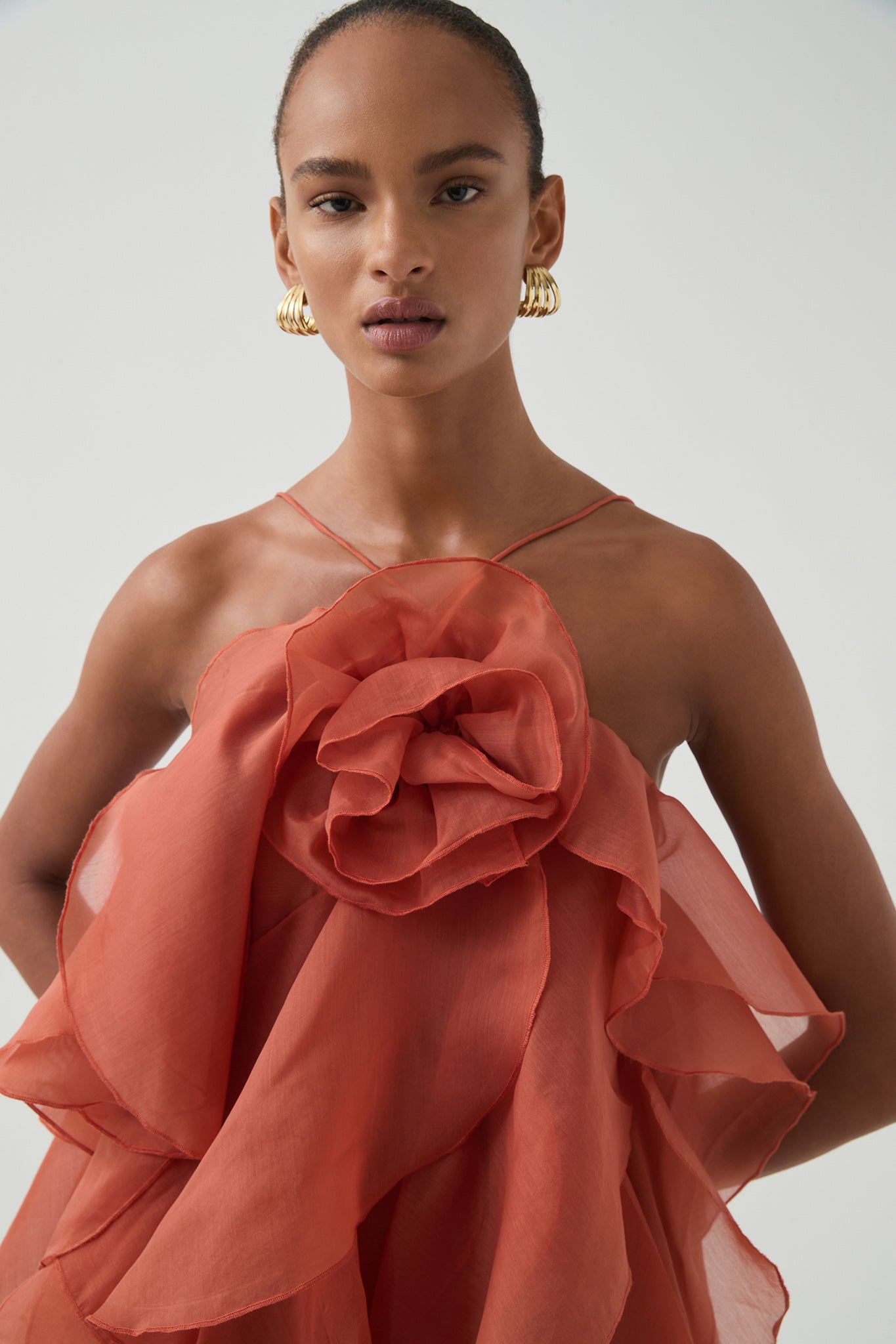 Pandorea Layered Maxi Dress-CORAL CLAY / 4 Pandorea Layered Maxi Dress-CORAL CLAY / 4