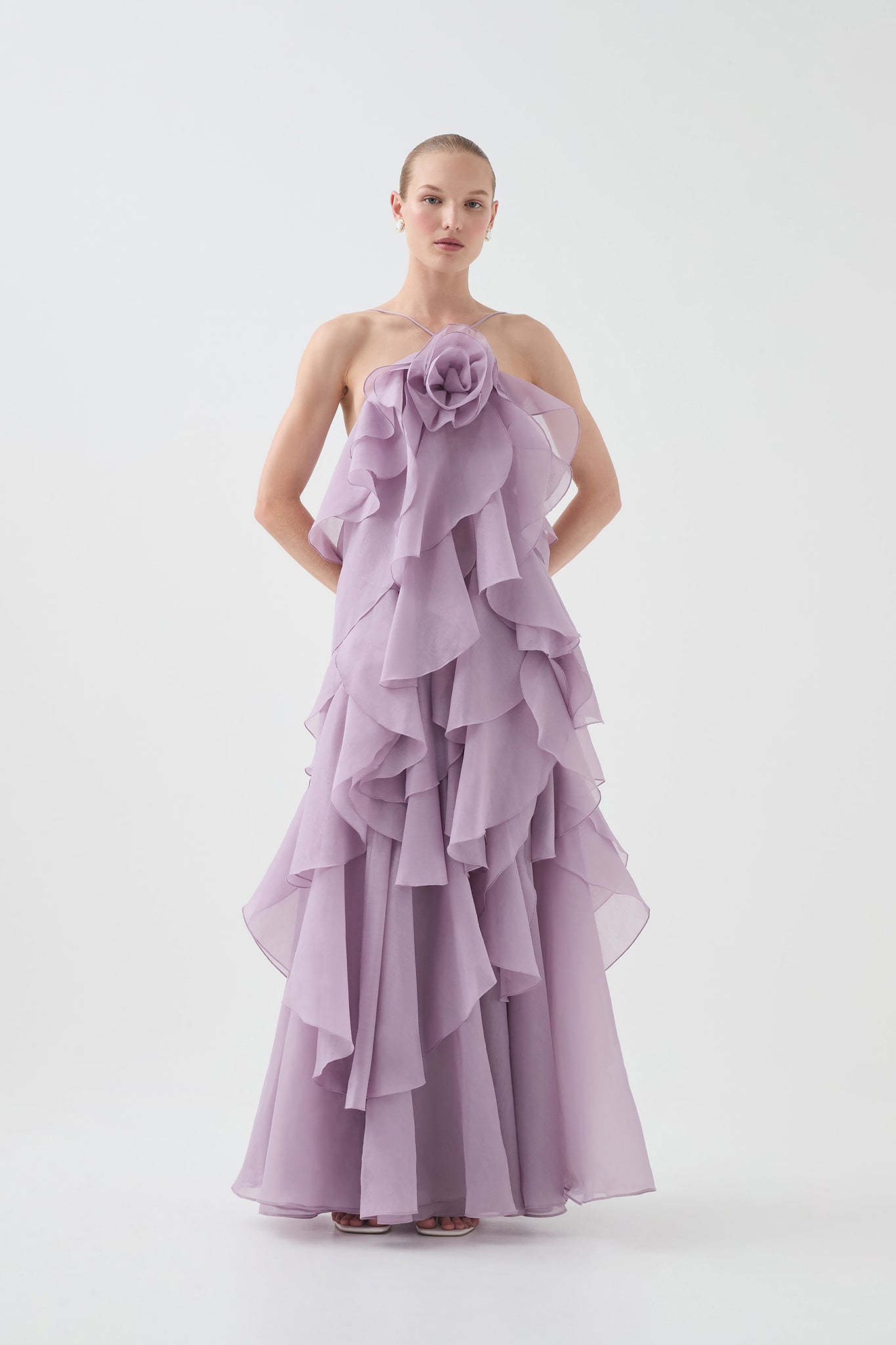Pandorea Layered Maxi Dress | Lilac | Aje Aje International Pandorea Layered Maxi Dress | Lilac | Aje Aje International