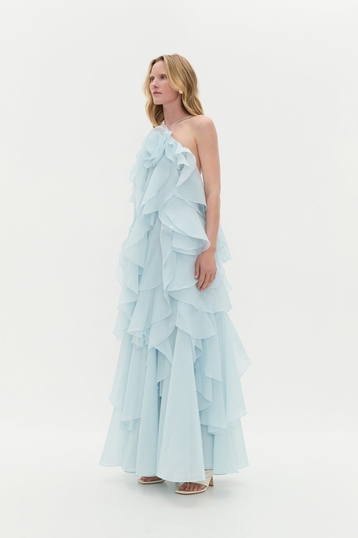 Pandorea Layered Maxi Blue Dress
