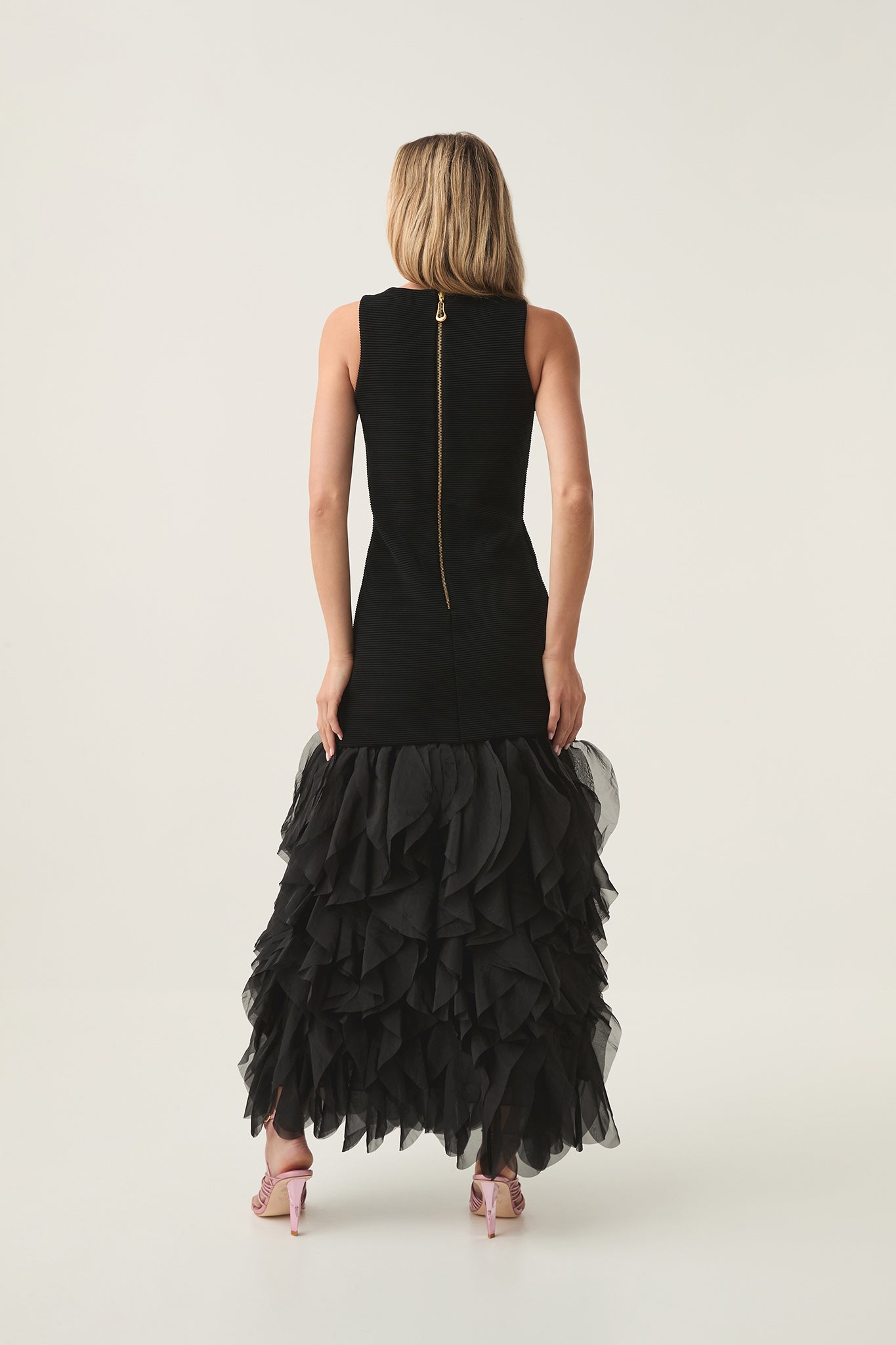 Elations Knit Maxi Dress-BLACK / XXS