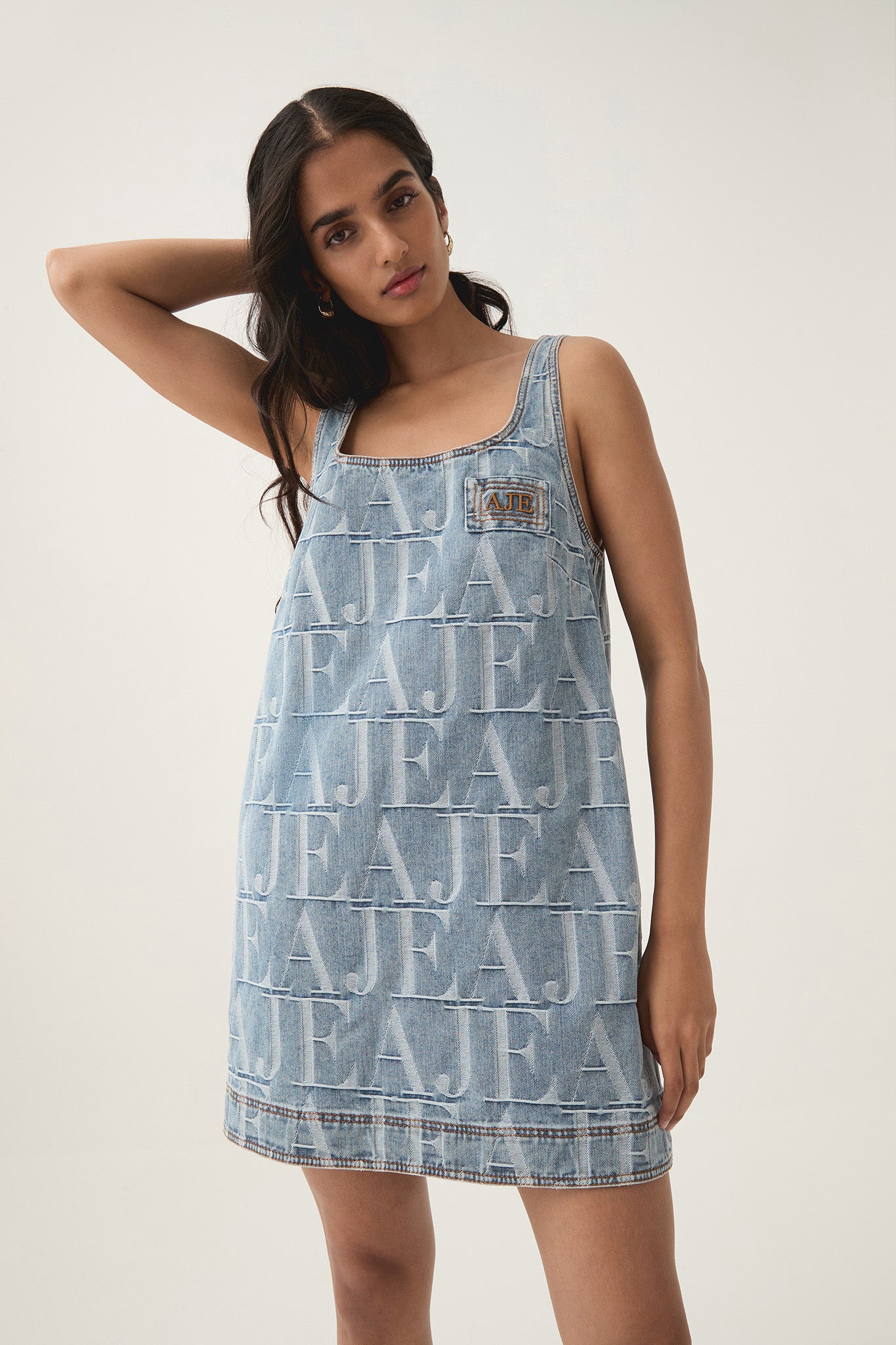 nostalgia denim mini dress Letting It Go Strapless Denim Mini Dress (Light Denim)