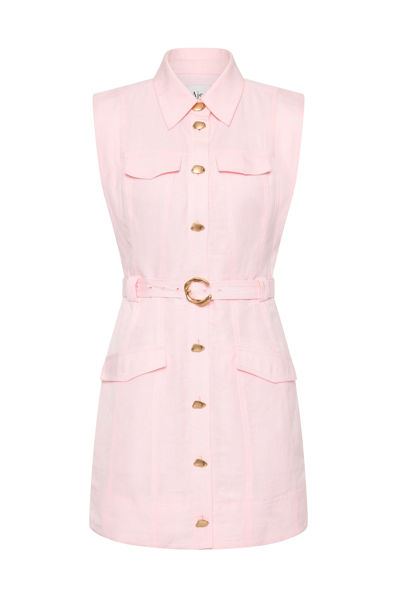 Dulcet Logo Mini Dress-PASTEL PINK / 4