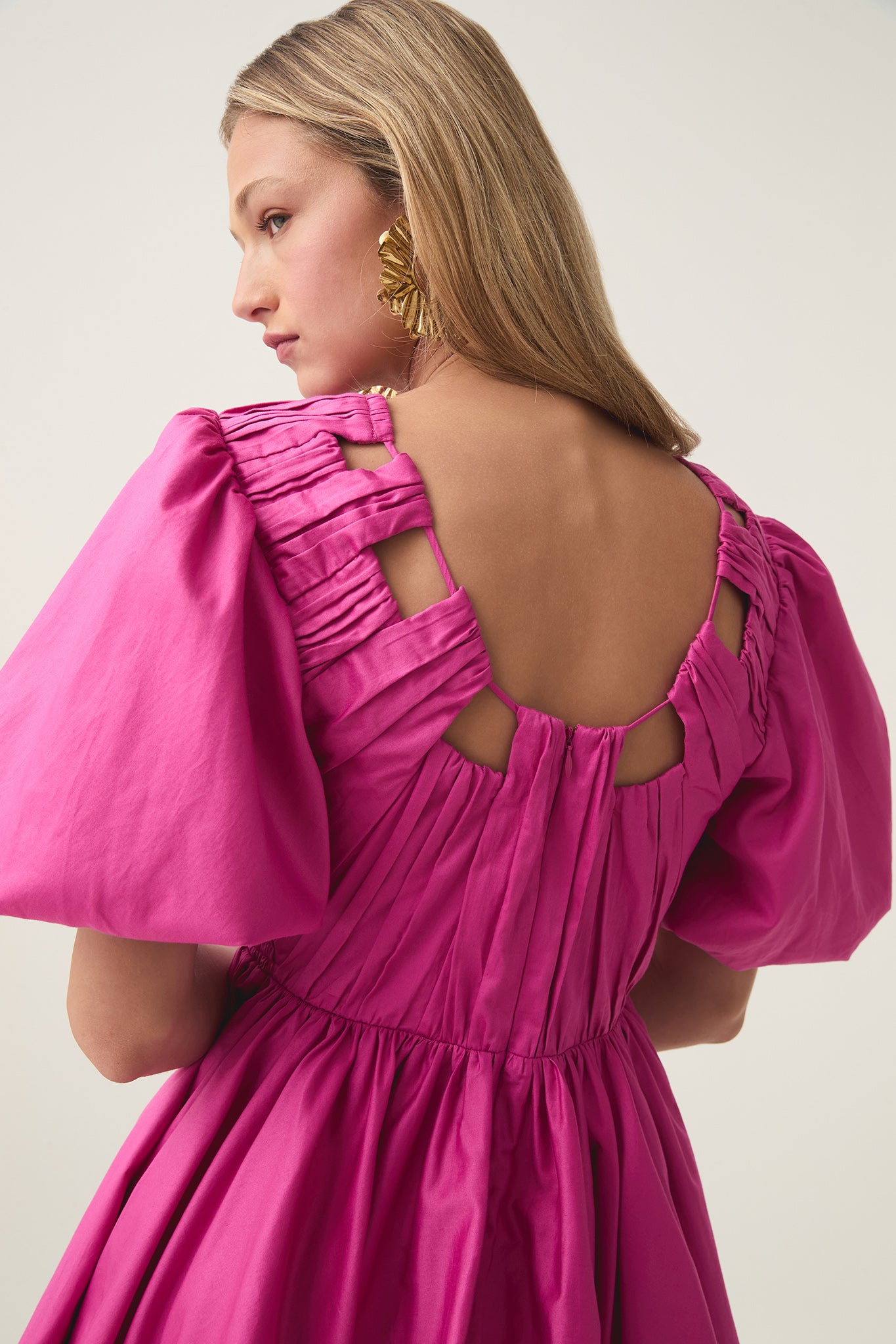 aje cresting mini dress Cresting Mini Dress | Fuchsia Rose