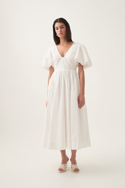 Esmerie Midi Dress | Ivory | Aje  Aje International