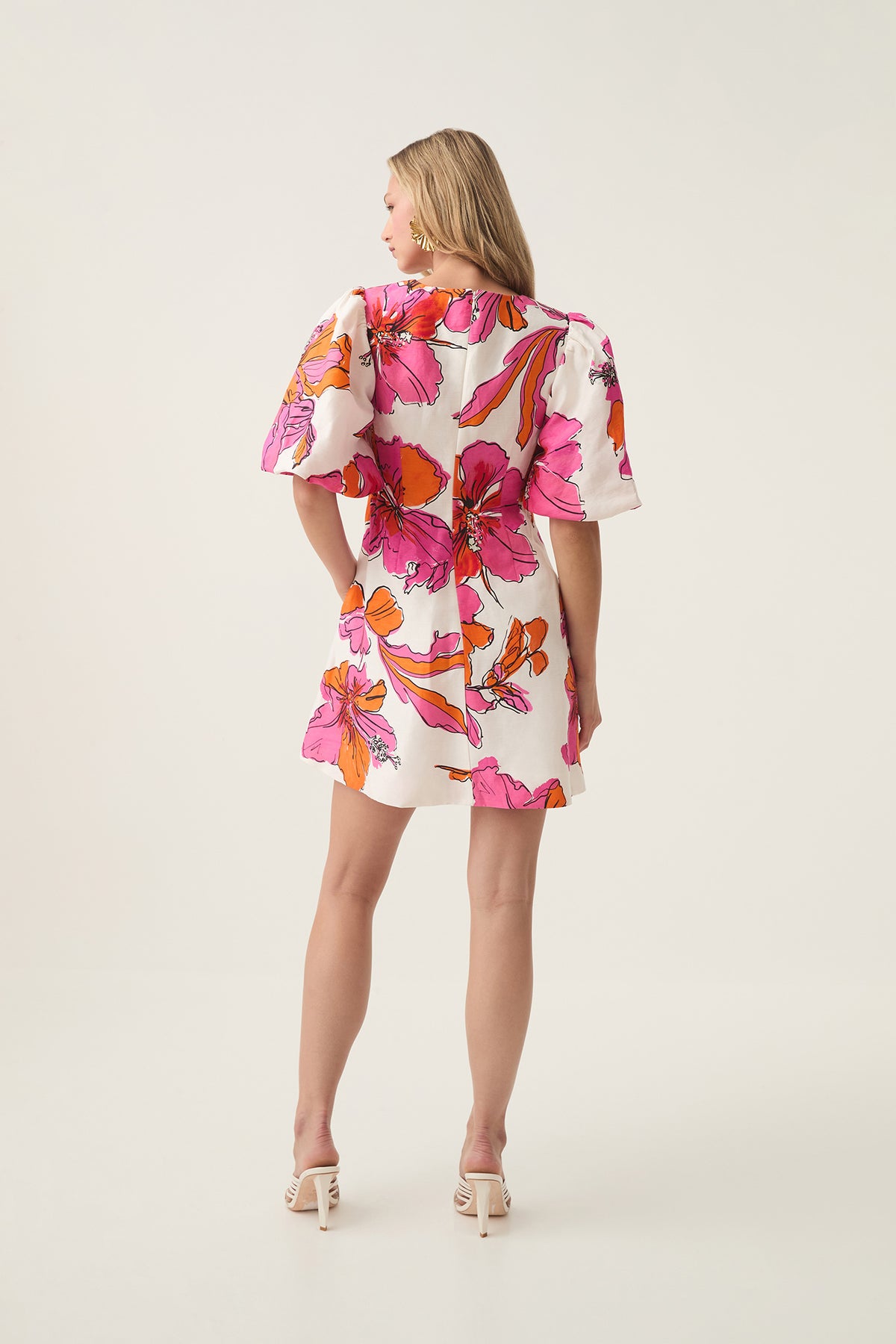 Overflow Knotted Mini Dress | Vivid Hibiscus | Aje – Aje International