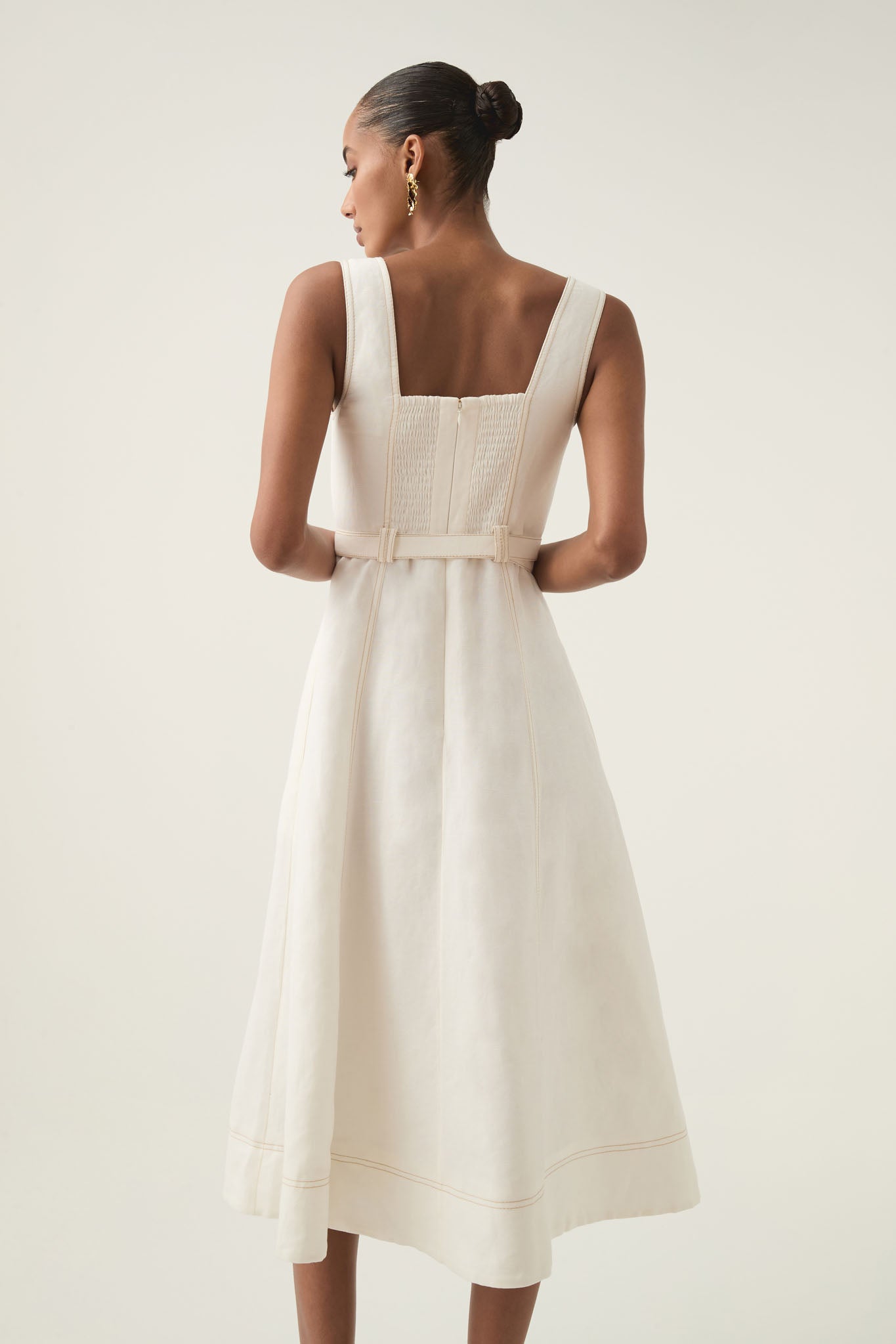 primary belted midi dress Belted Midi Dress