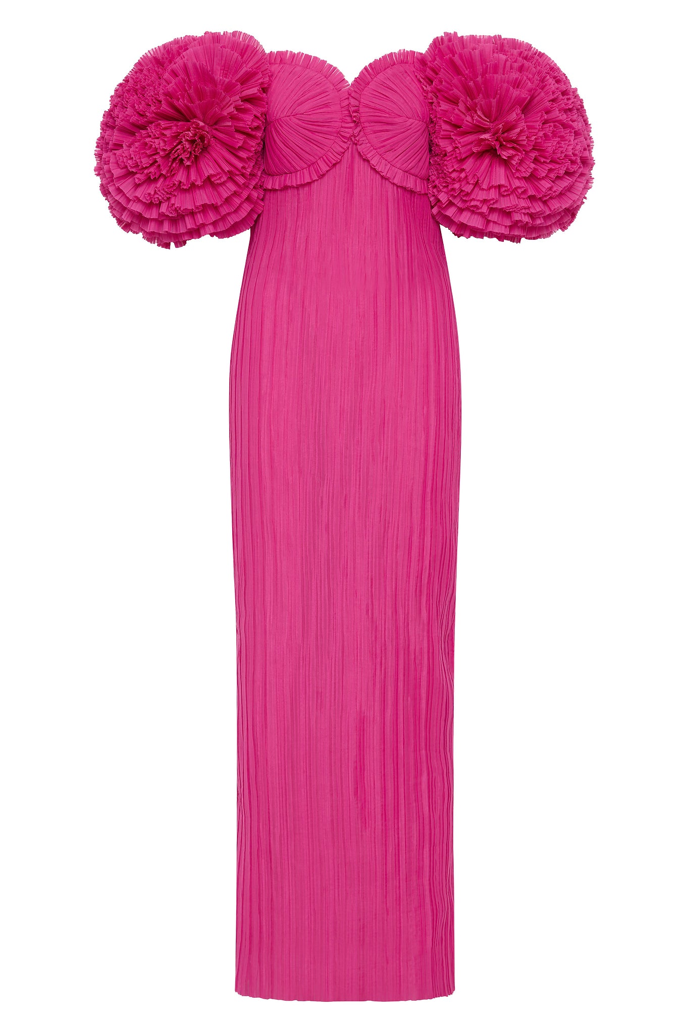 aje long pink dress Aje Soundscape Maxi Dress Chalk Pink